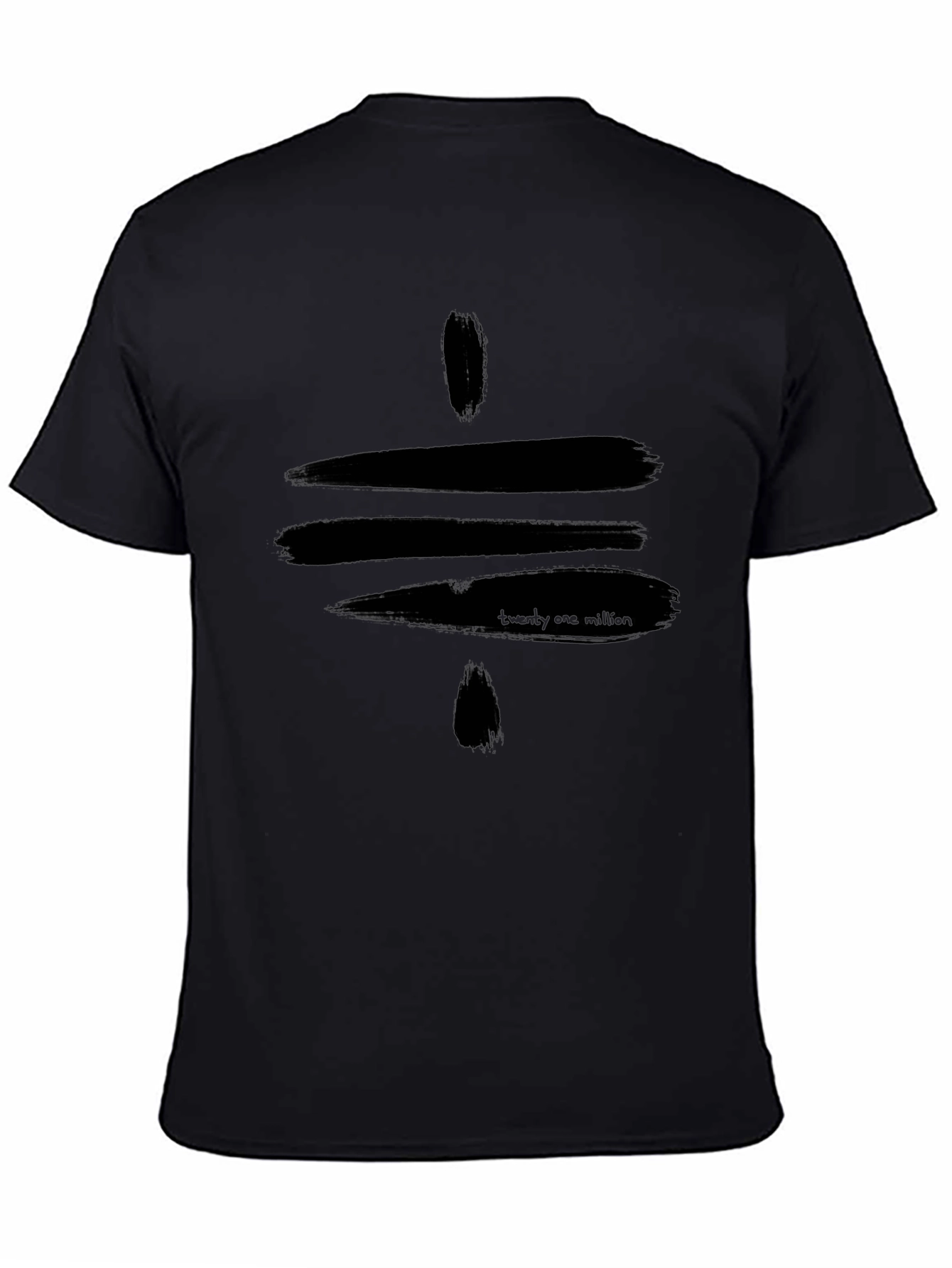 Black Graphic Tee - Twenty One Million Design