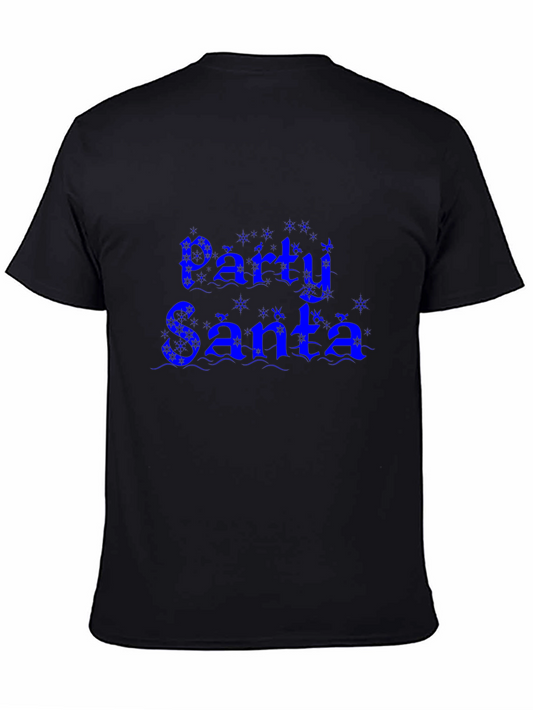 Party Santa Graphic Tee - Holiday Fun!