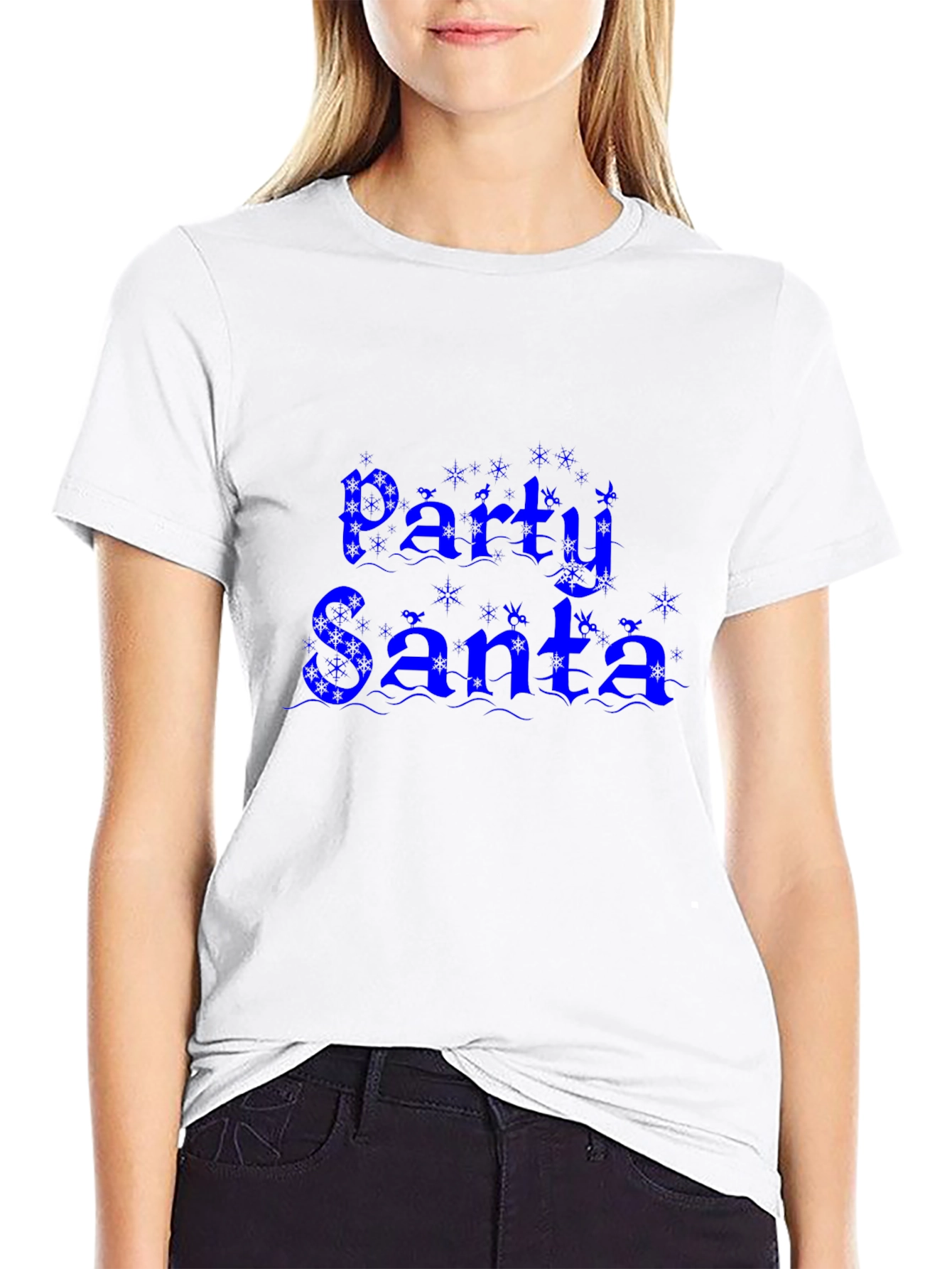 Party Santa Graphic Tee - Holiday Fun!
