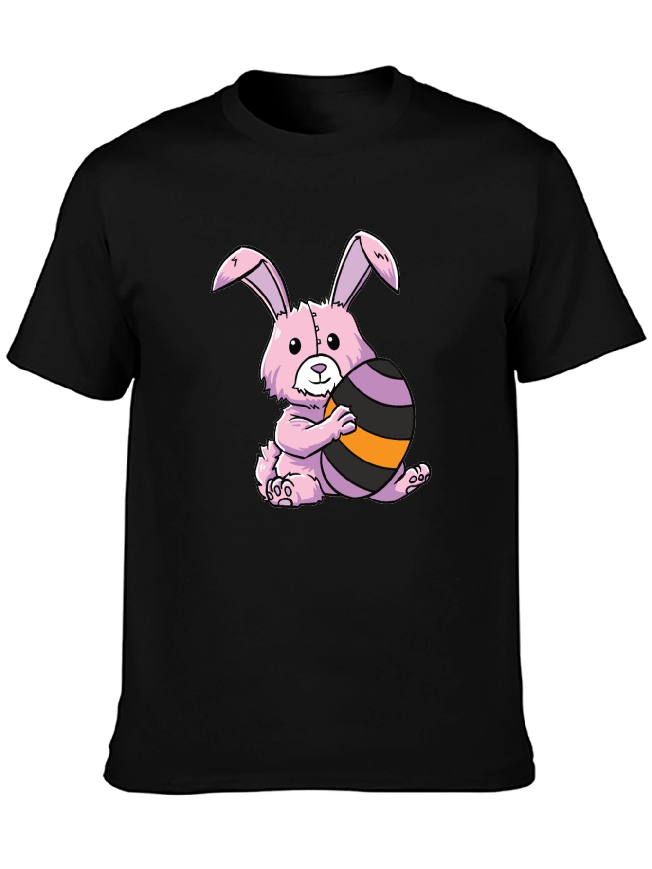 Easter Bunny T-Shirt: Pink Bunny with Easter Egg