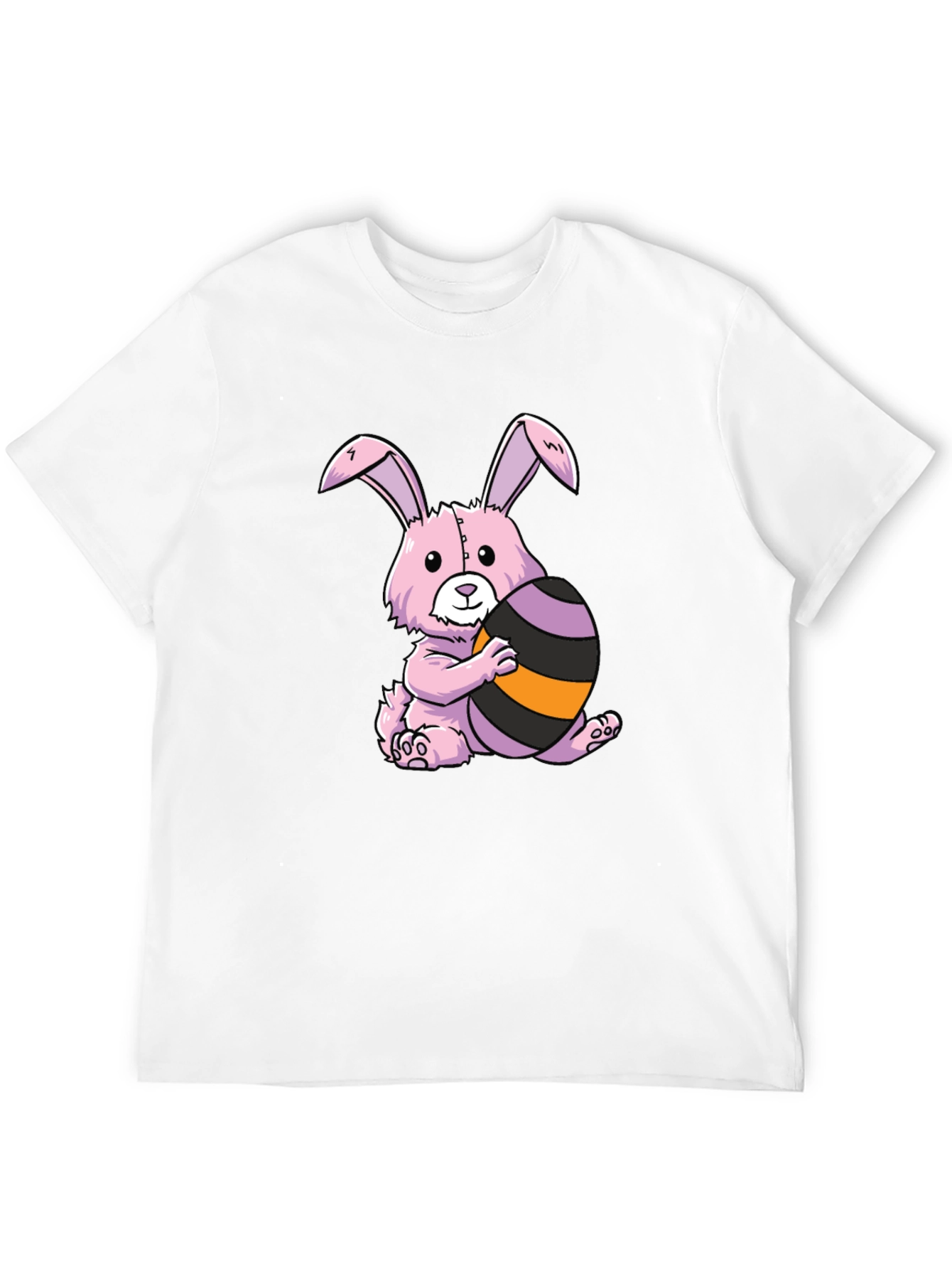 Easter Bunny T-Shirt: Pink Bunny with Easter Egg
