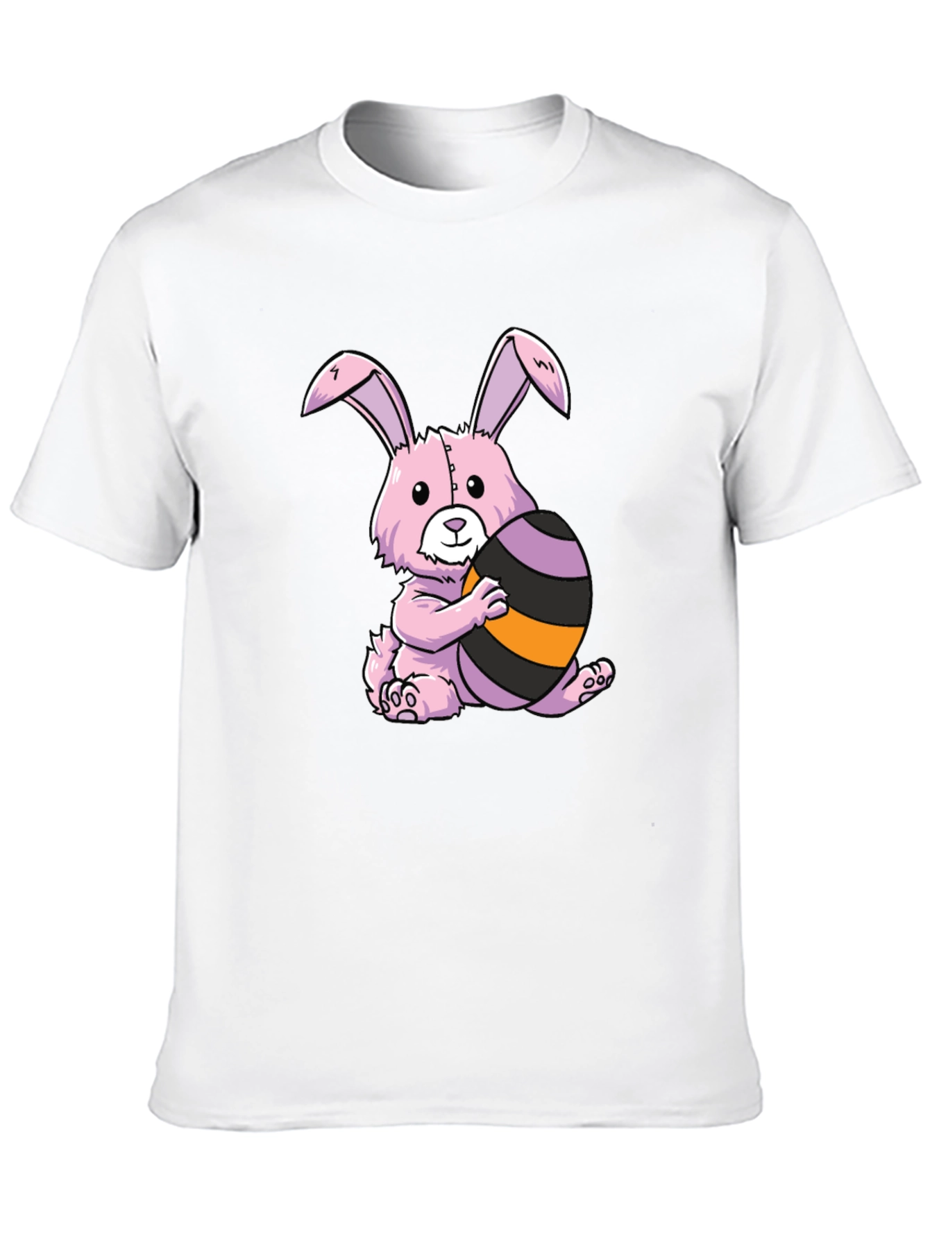 Easter Bunny T-Shirt: Pink Bunny with Easter Egg