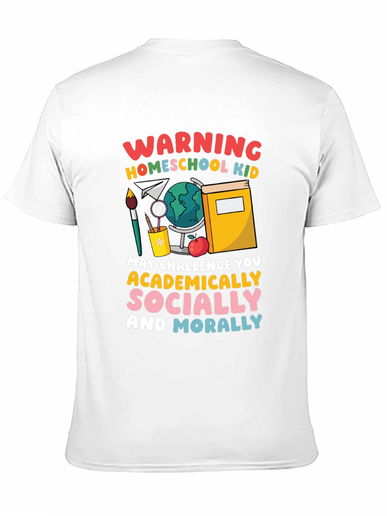 Homeschool Kid Warning Graphic T-Shirt