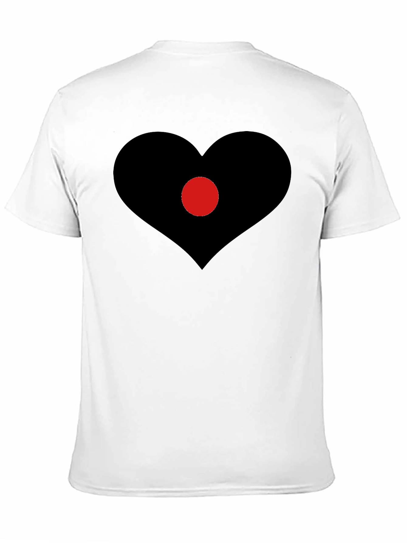 Heart Center T-Shirt - Black Graphic Tee
