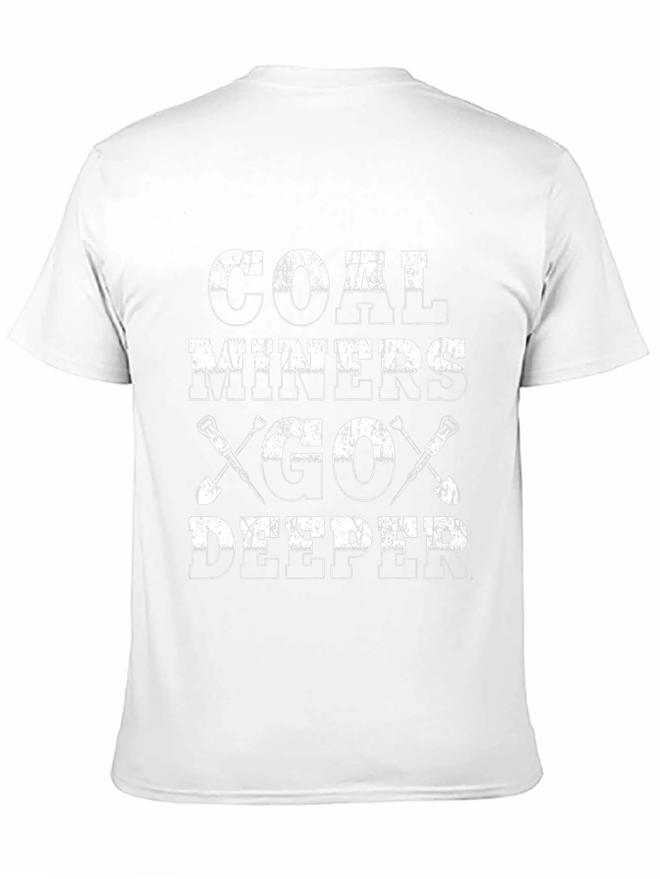 Coal Miners Go Deeper Black Graphic T-Shirt