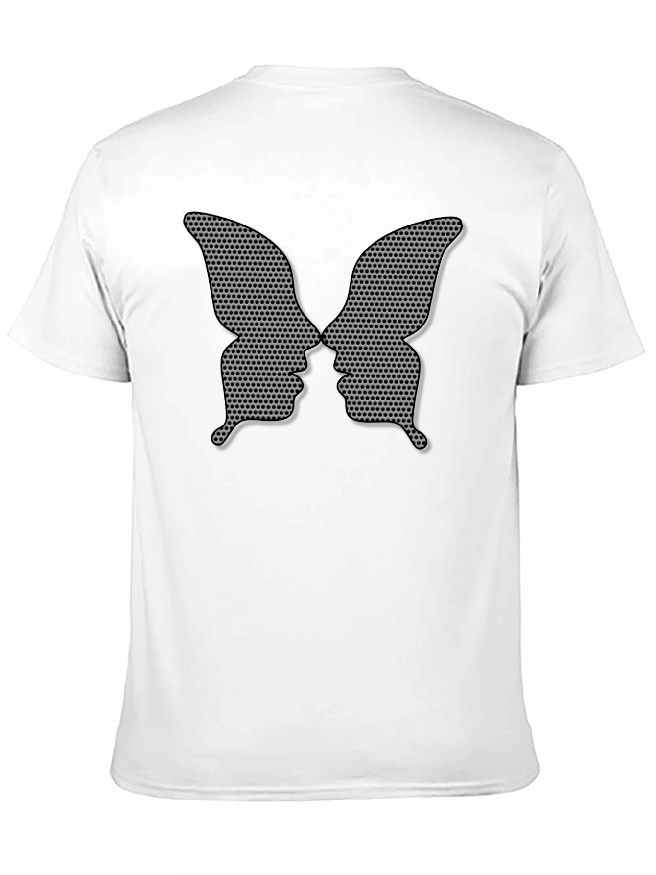 Butterfly Faces Black Tee - Unique Graphic Design