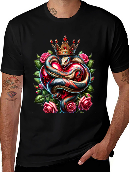 King Cobra Heart Roses T-Shirt