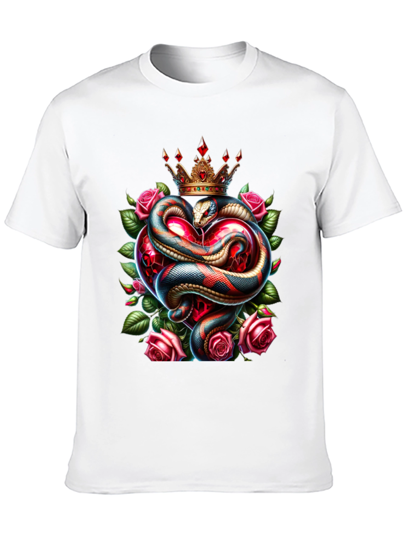 King Cobra Heart Roses T-Shirt