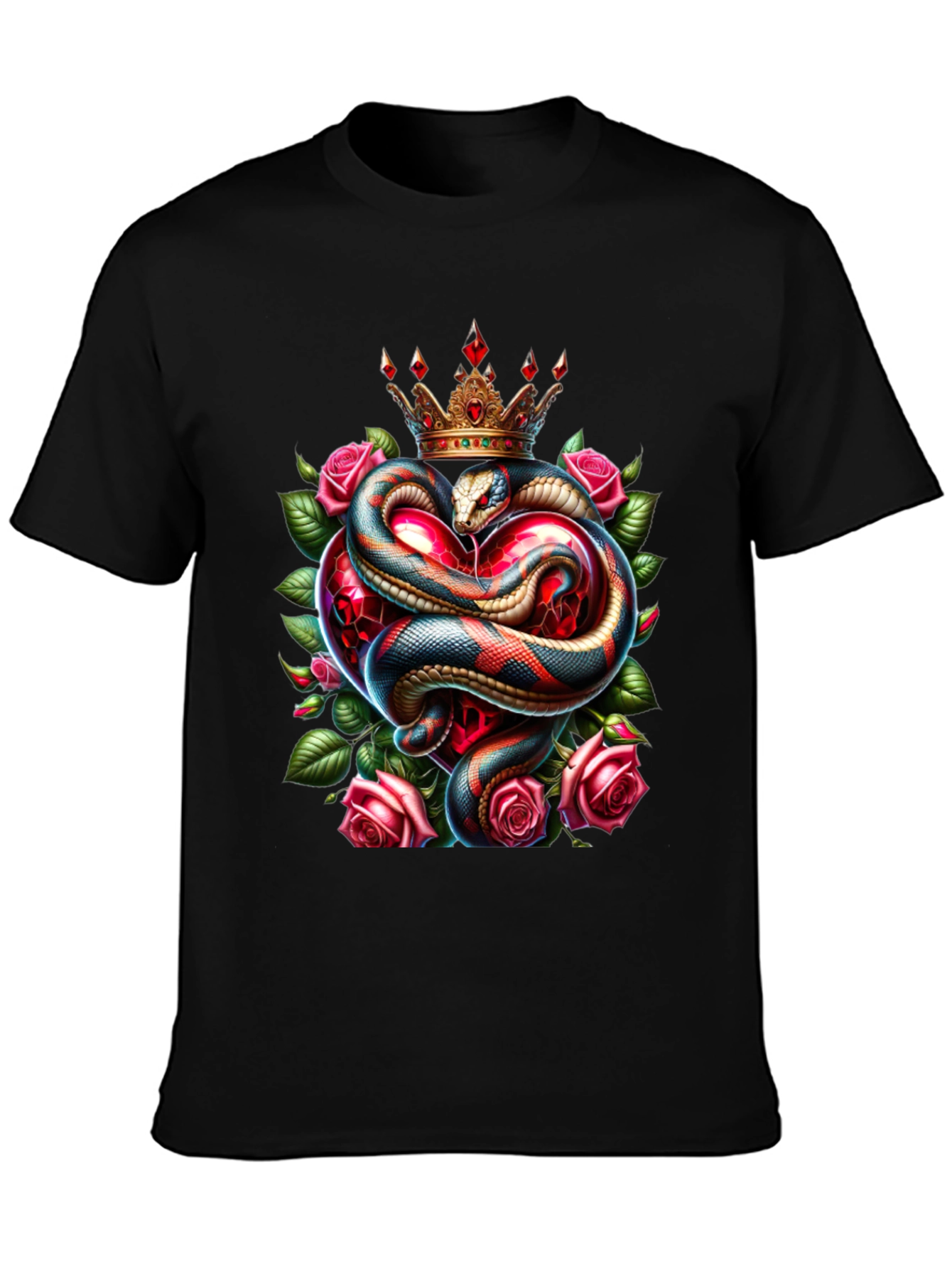 King Cobra Heart Roses T-Shirt