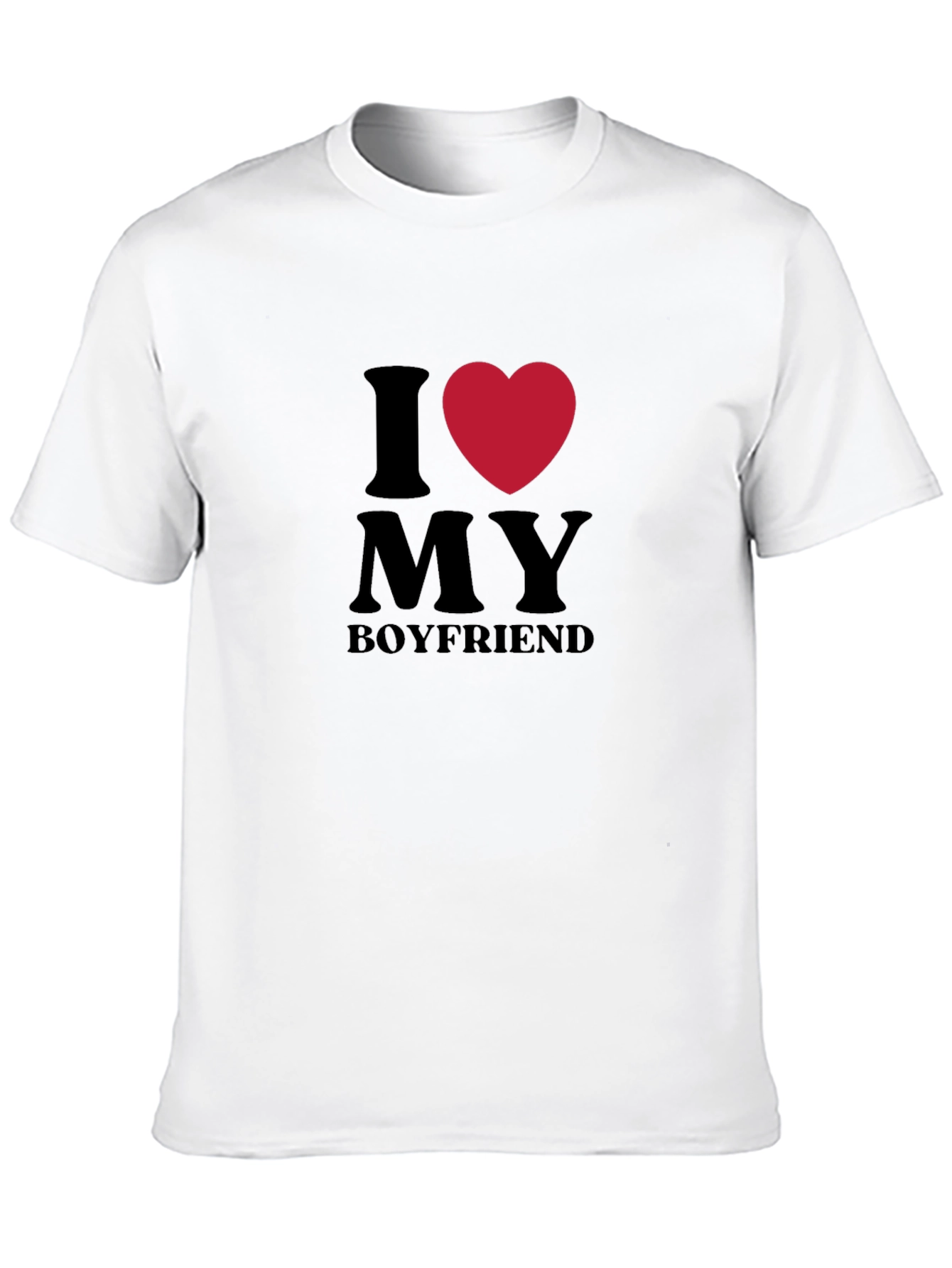 I Heart My Boyfriend Graphic Tee - Black
