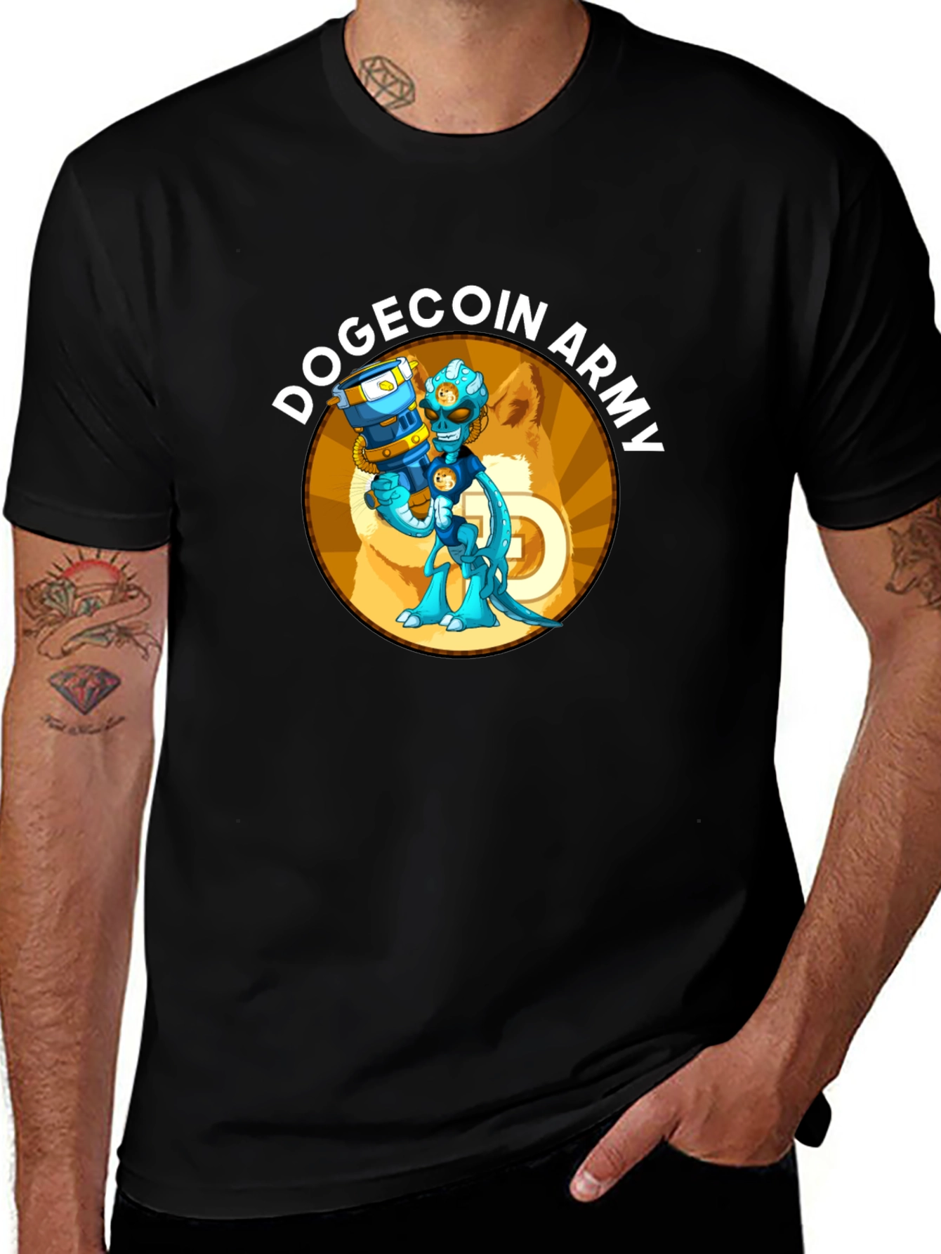 DogeCoin Army Graphic T-Shirt
