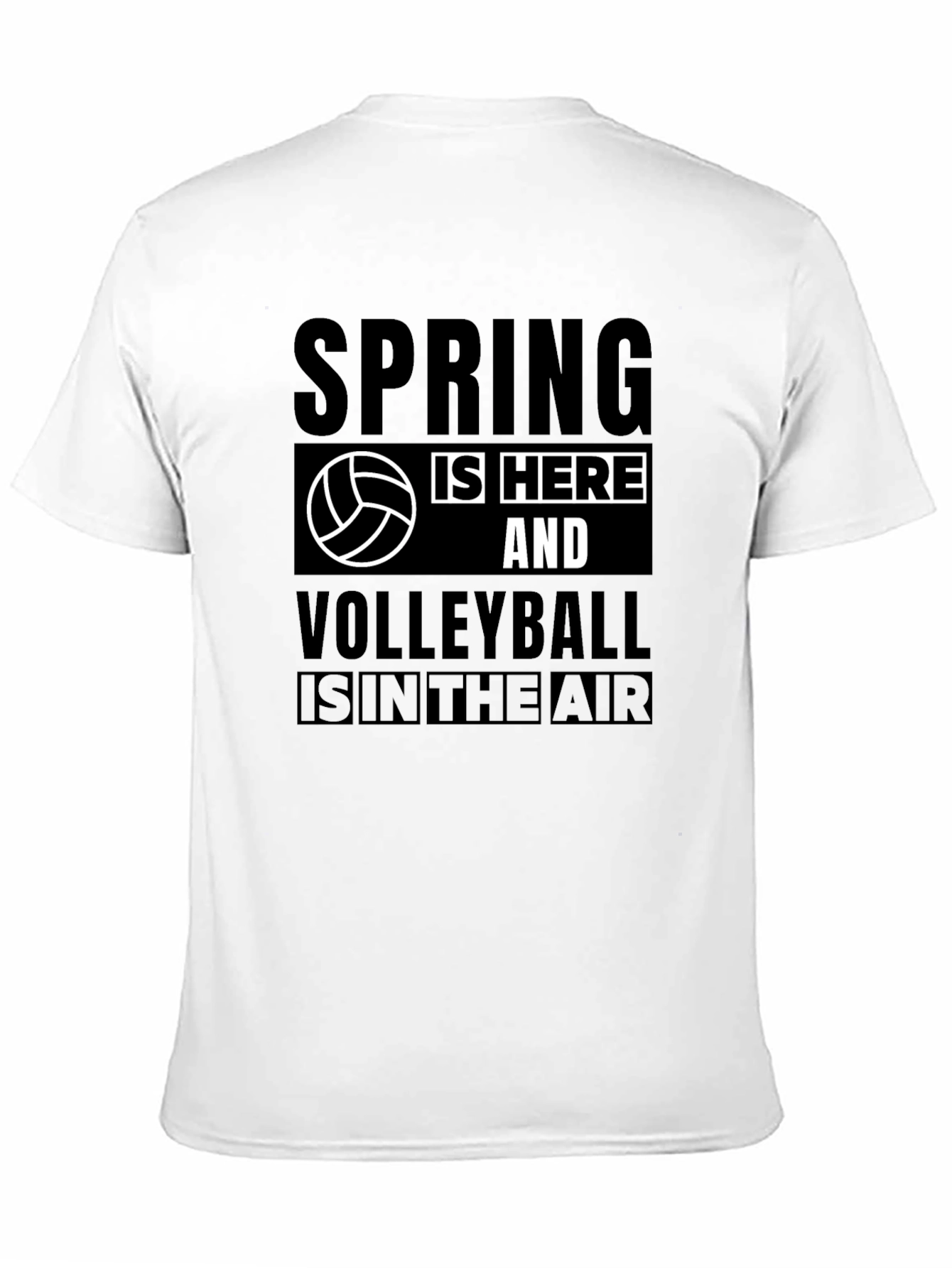 Spring Volleyball T-Shirt - Black