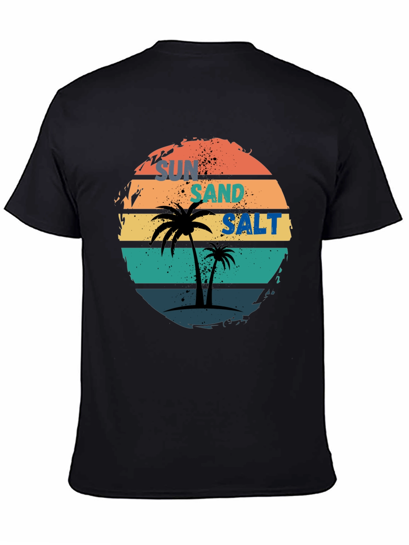 Sun Sand Salt Palm Tree Graphic Tee