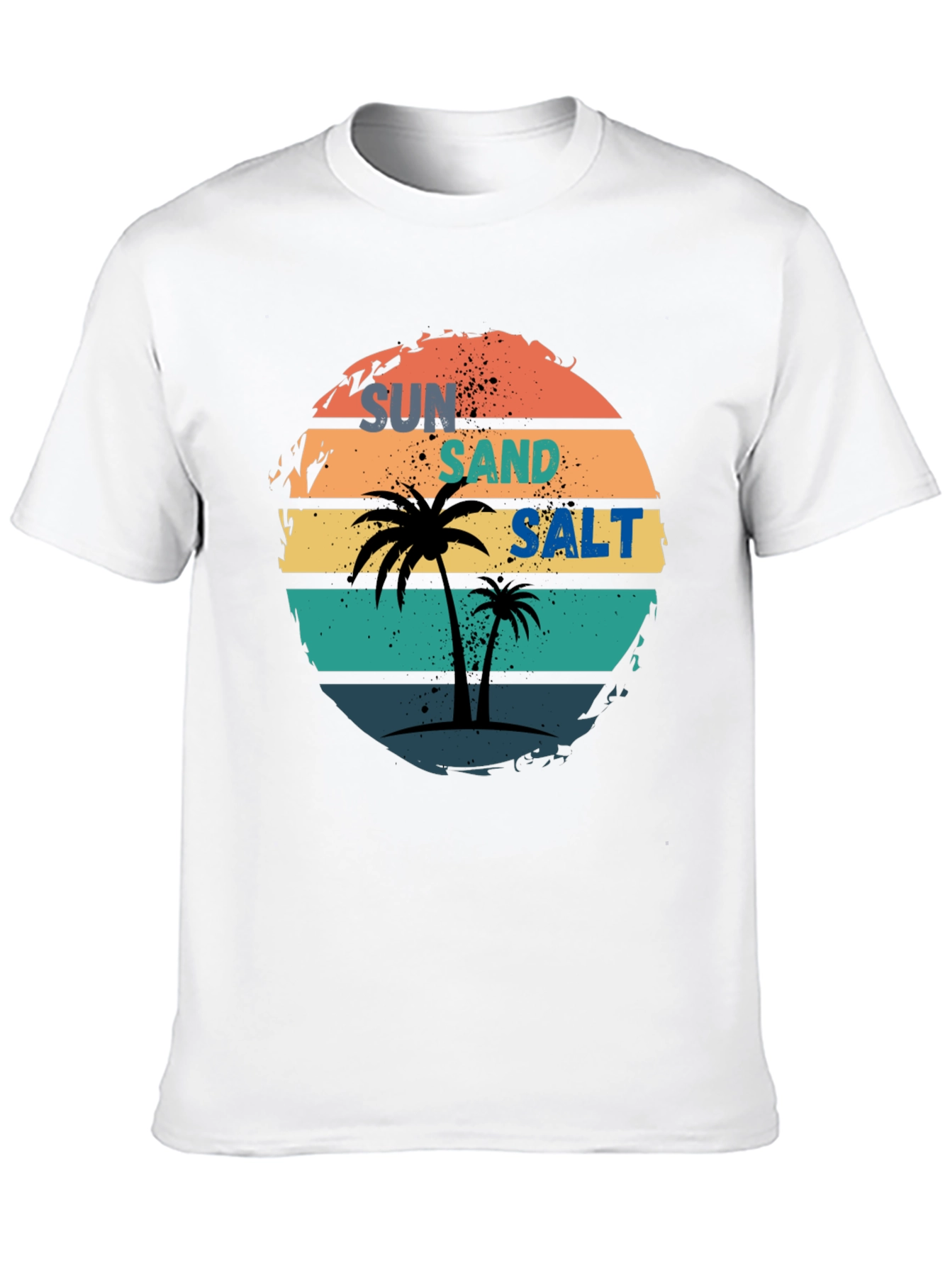 Sun Sand Salt Palm Tree Graphic Tee