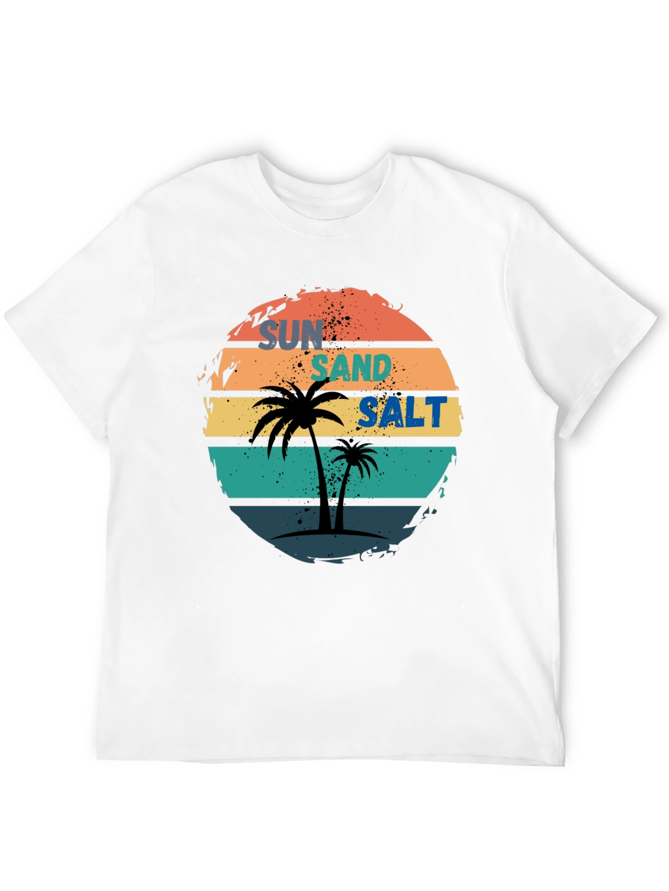 Sun Sand Salt Palm Tree Graphic Tee