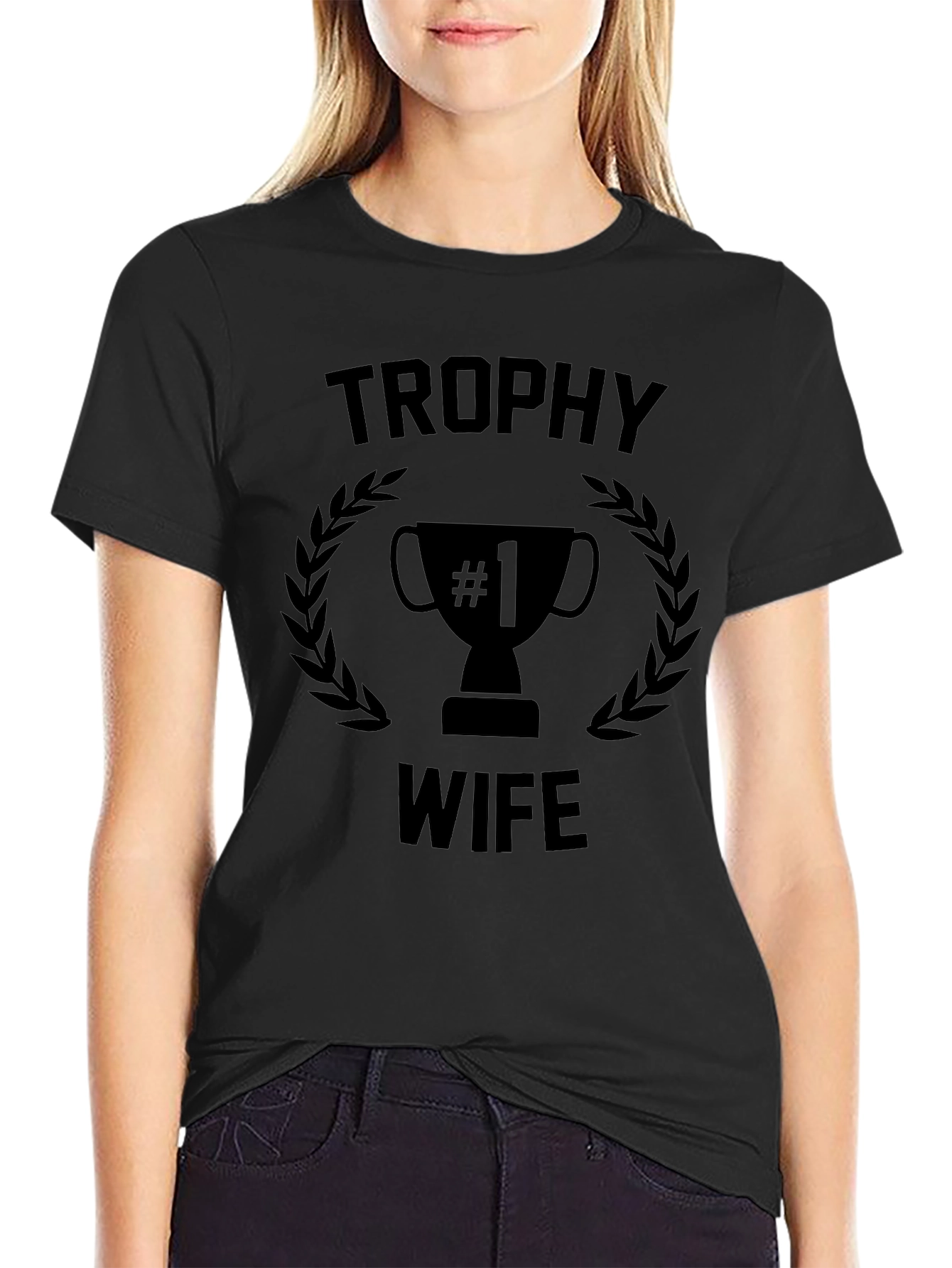 Trophy Wife Graphic Print Mens T-Shirt