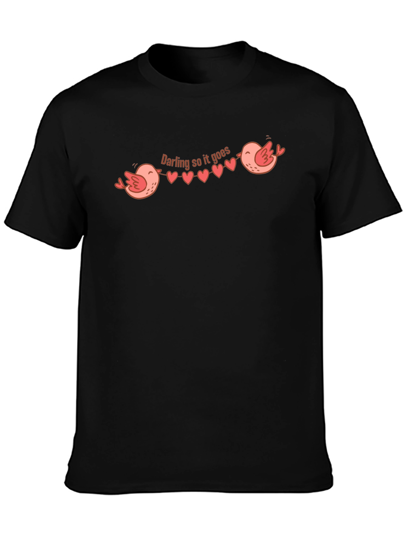 Darling So It Goes Bird Heart Graphic Tee