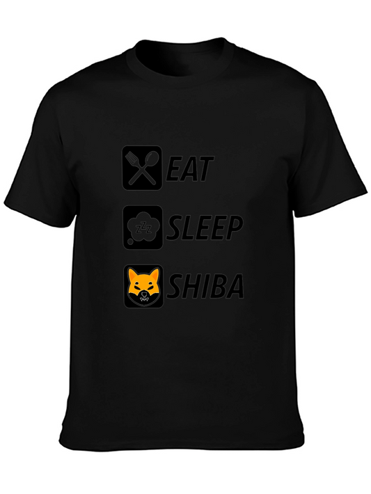 Eat Sleep Shiba Crypto T-Shirt