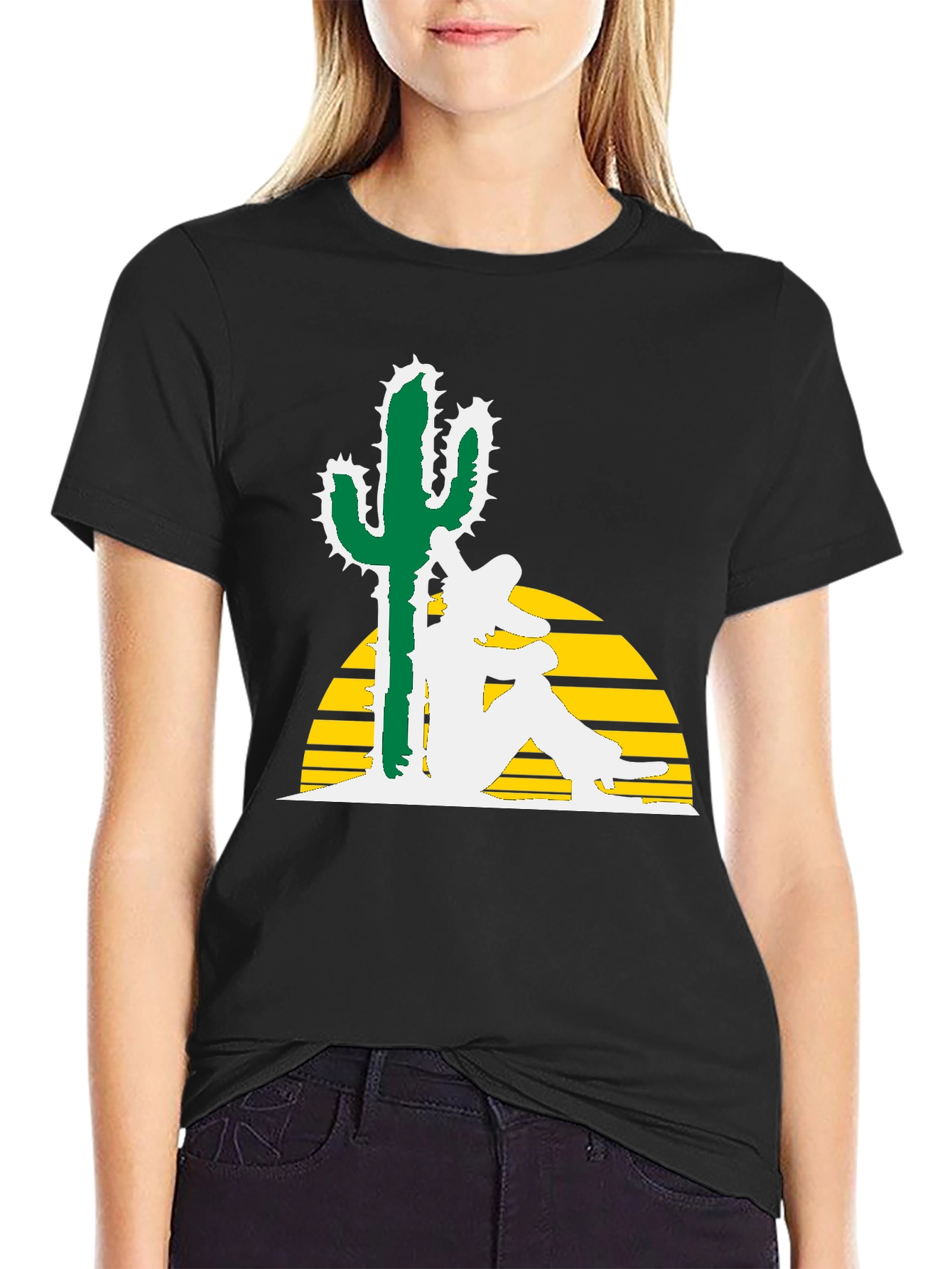 Siesta Cactus Tee - Relaxed Desert Vibe