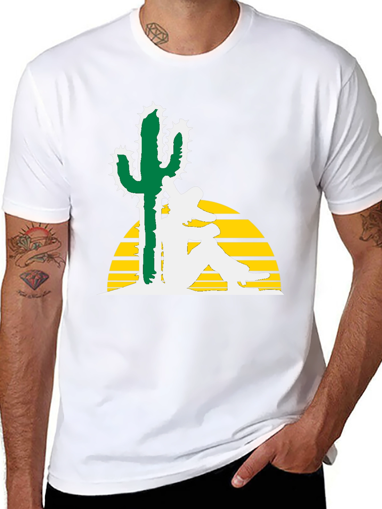 Siesta Cactus Tee - Relaxed Desert Vibe