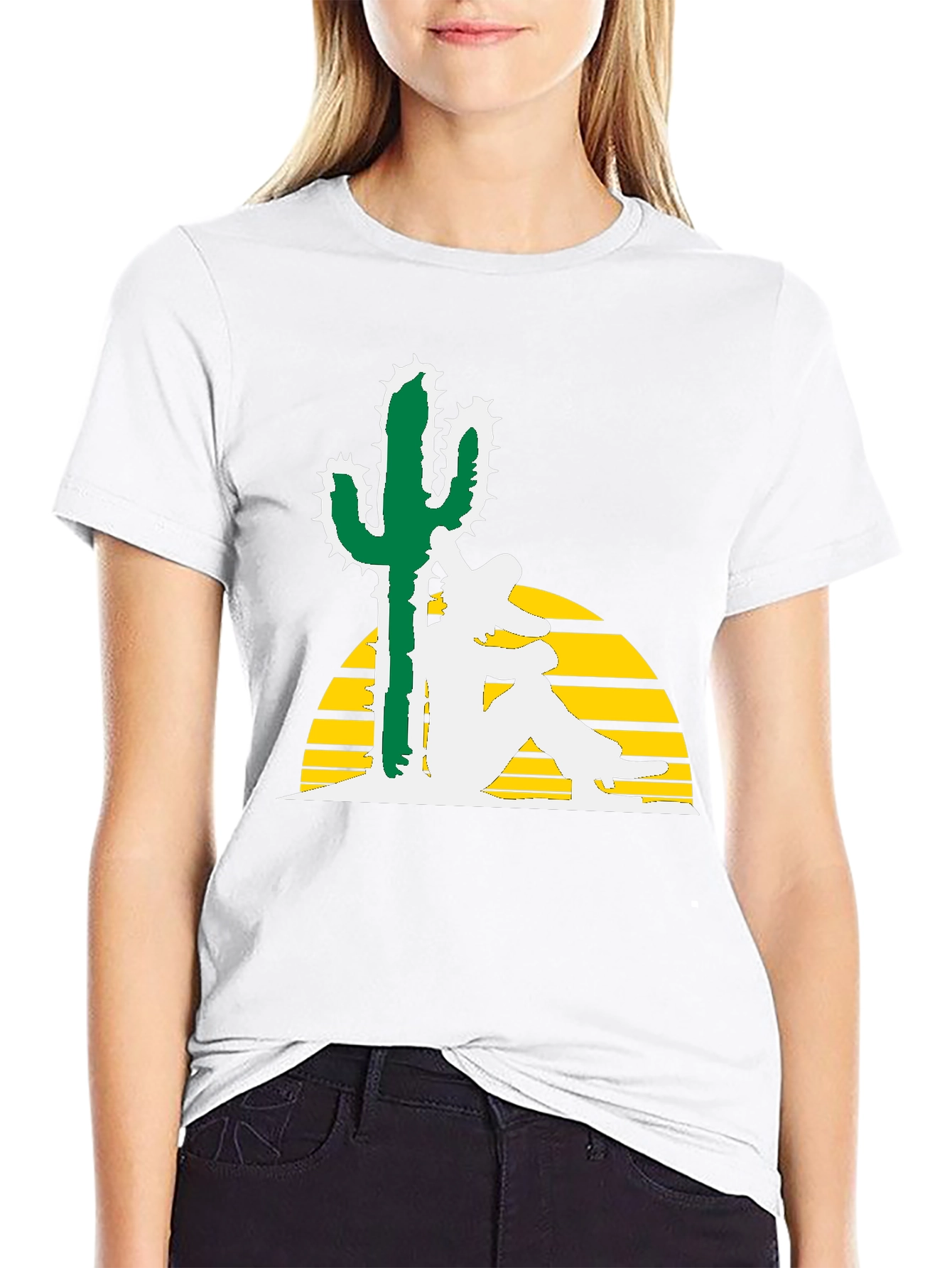 Siesta Cactus Tee - Relaxed Desert Vibe