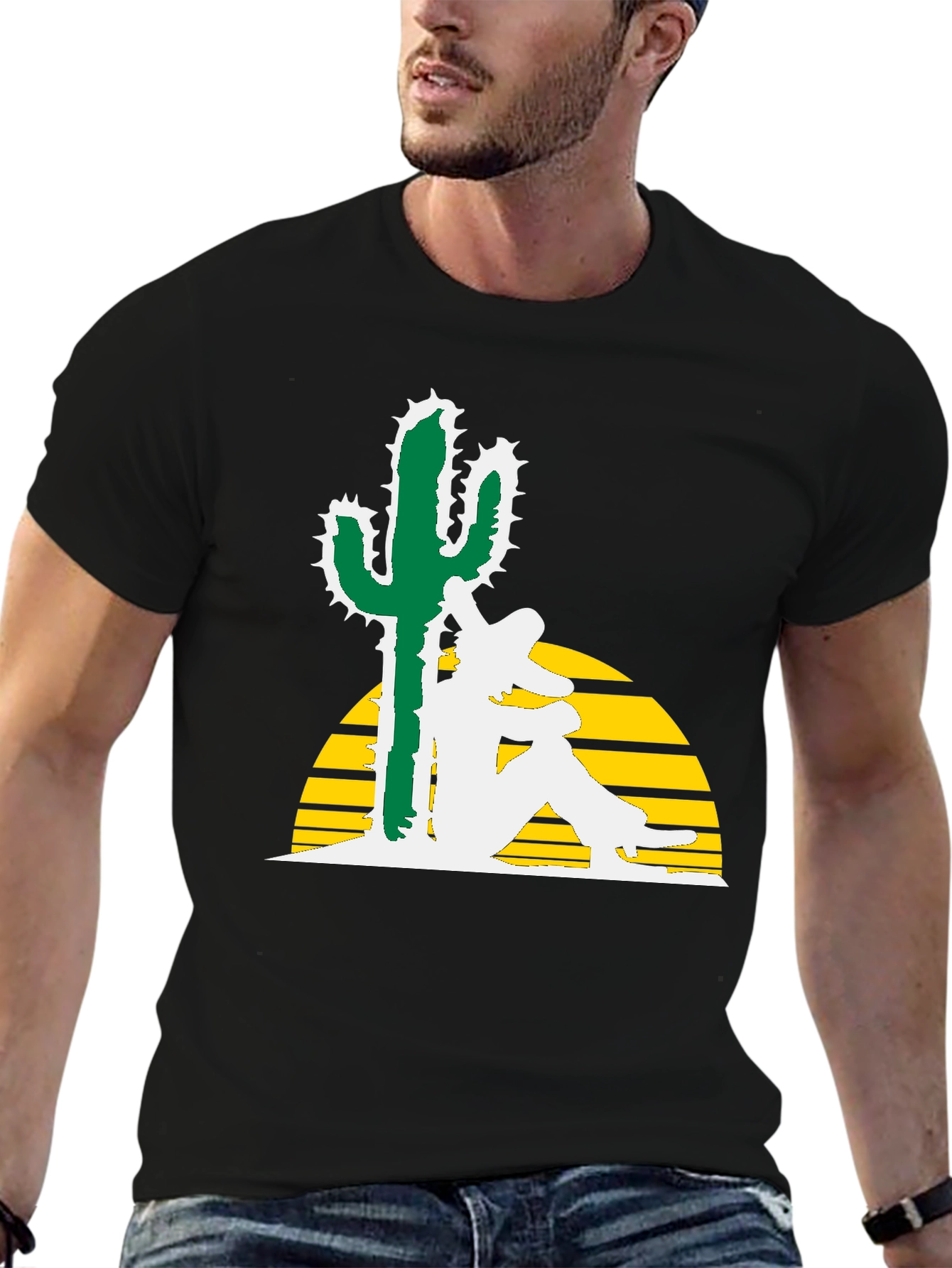 Siesta Cactus Tee - Relaxed Desert Vibe