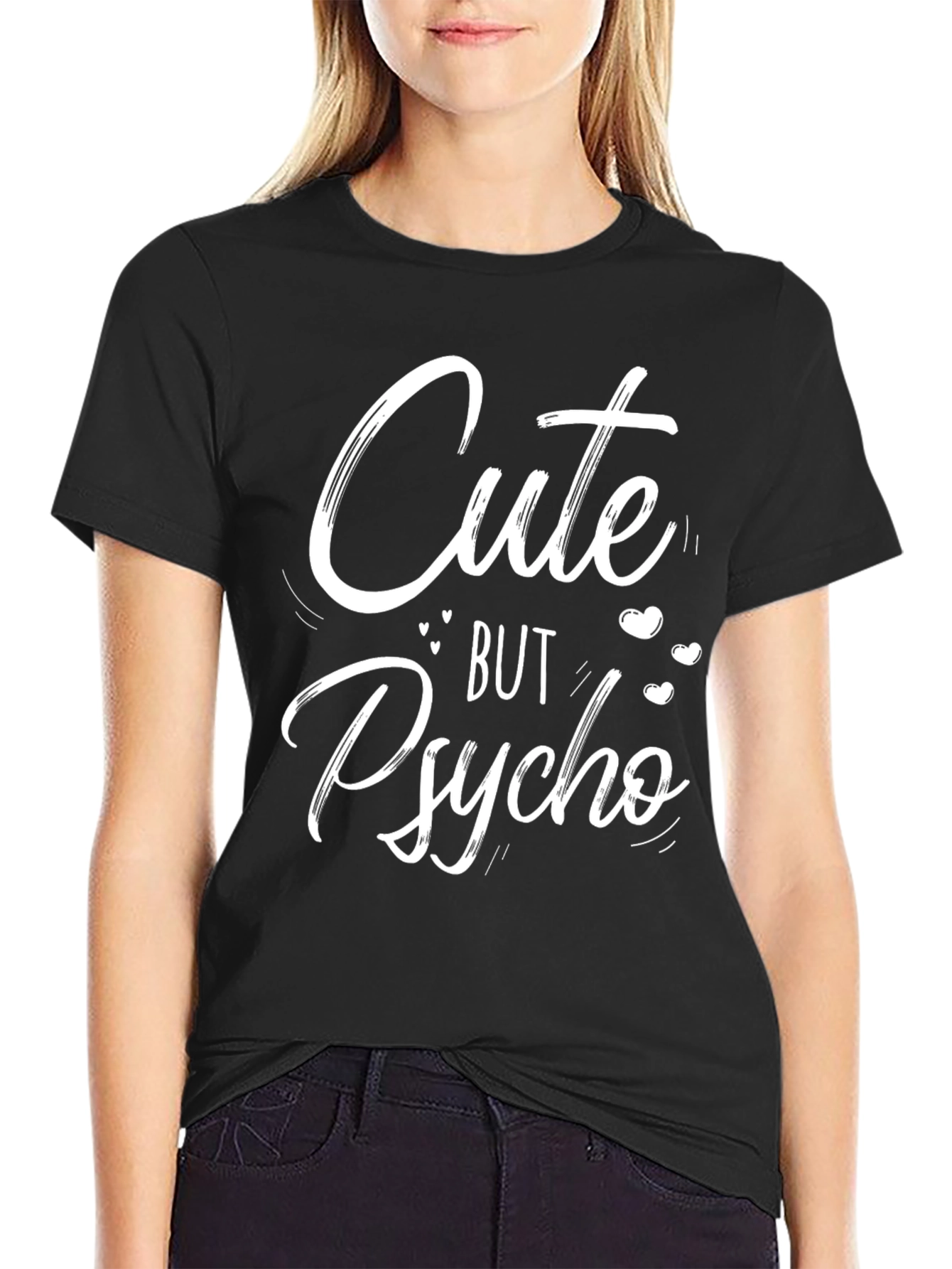 Cute But Psycho Graphic Tee - Unisex Cotton T-Shirt