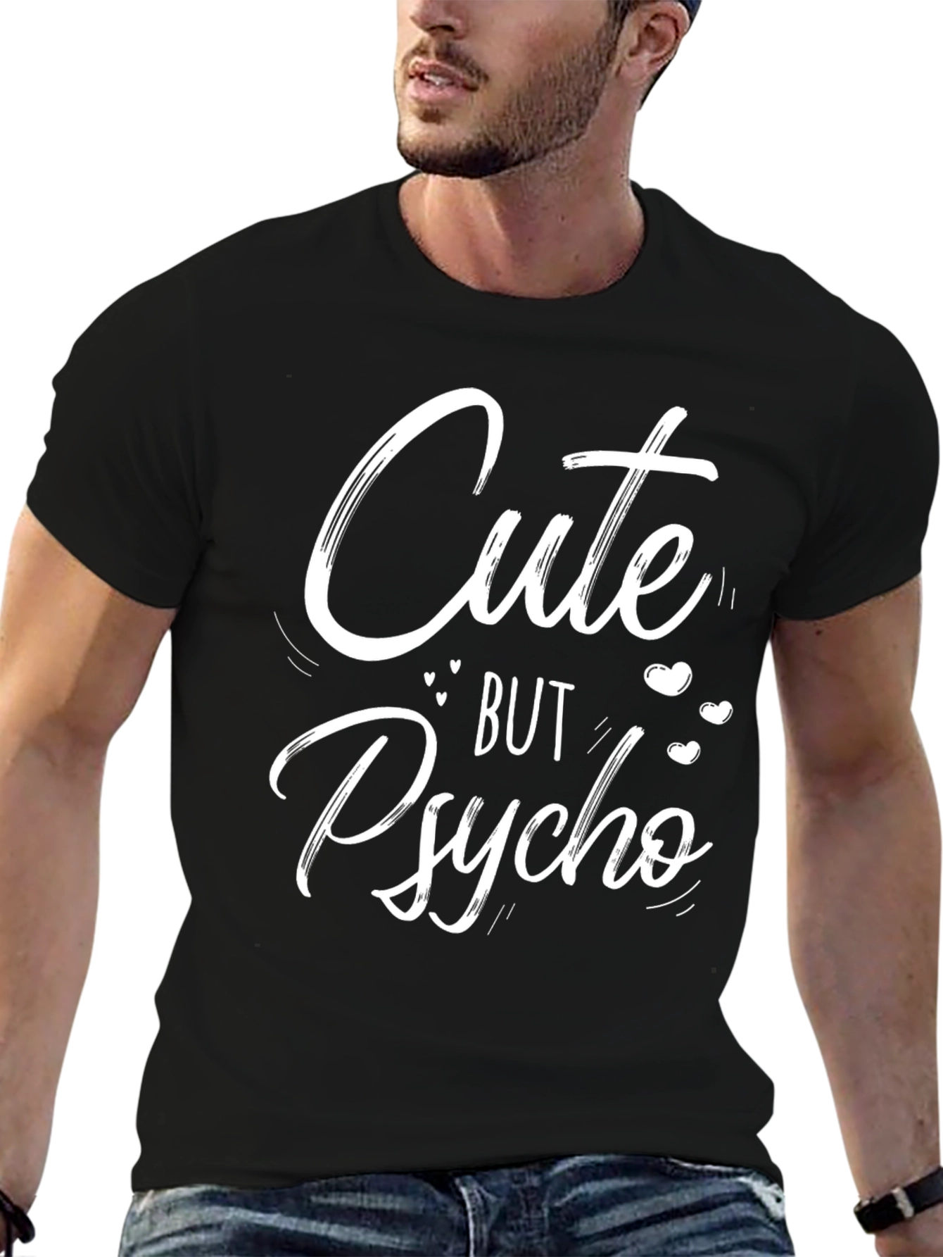 Cute But Psycho Graphic Tee - Unisex Cotton T-Shirt