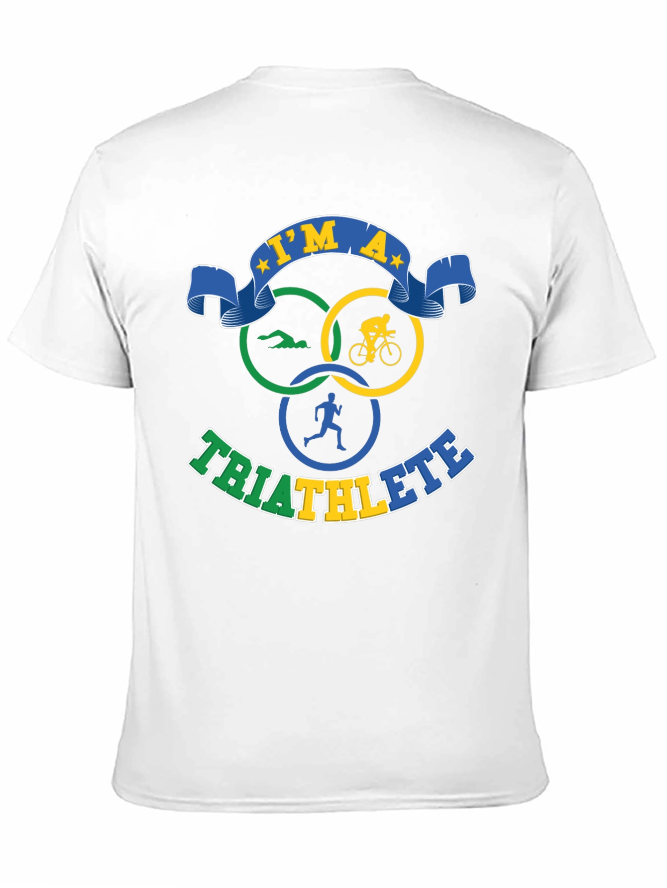 Triathlete T-Shirt: Swim Bike Run Design