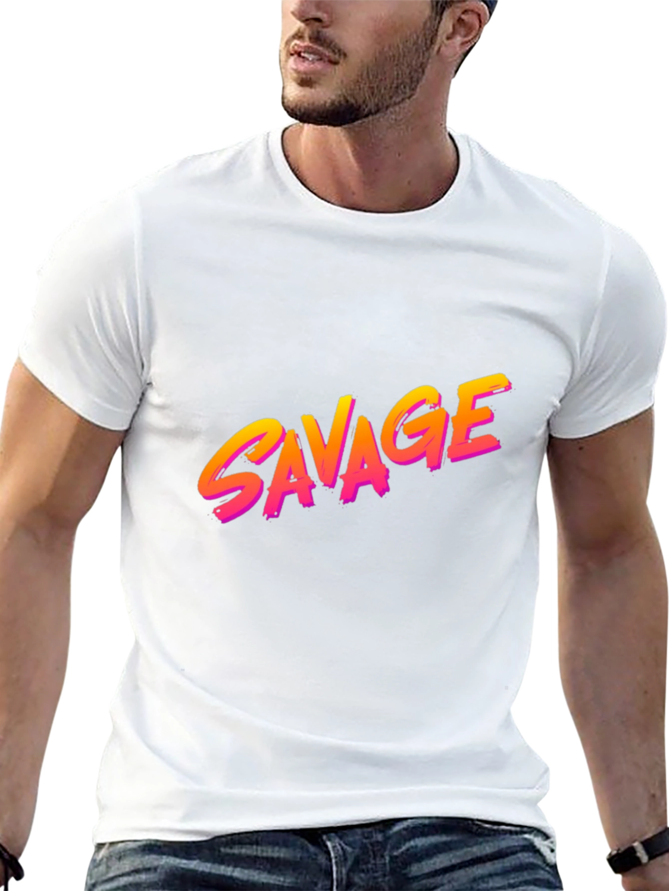 Savage Graphic Tee - Bold Retro Style!