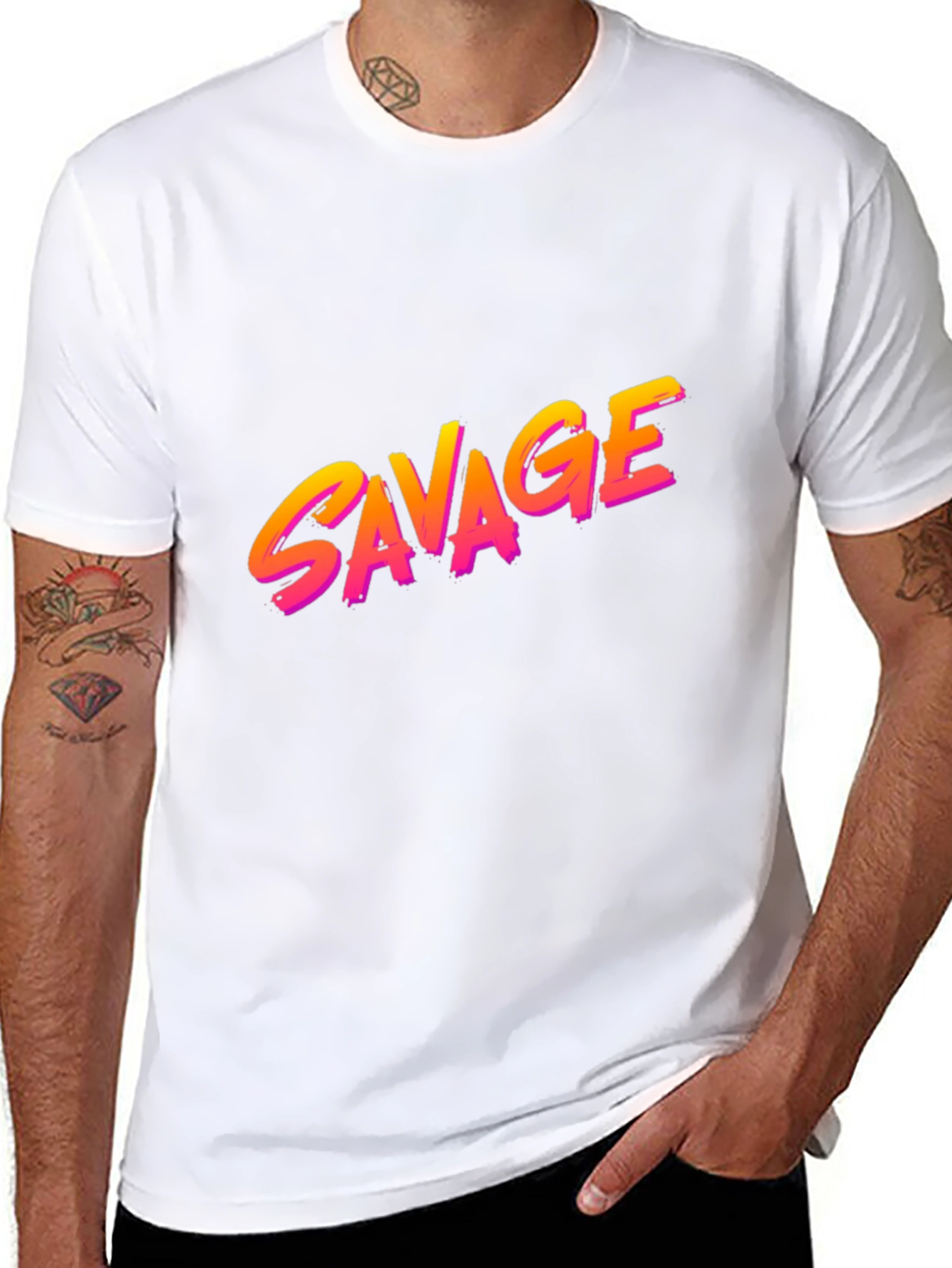 Savage Graphic Tee - Bold Retro Style!