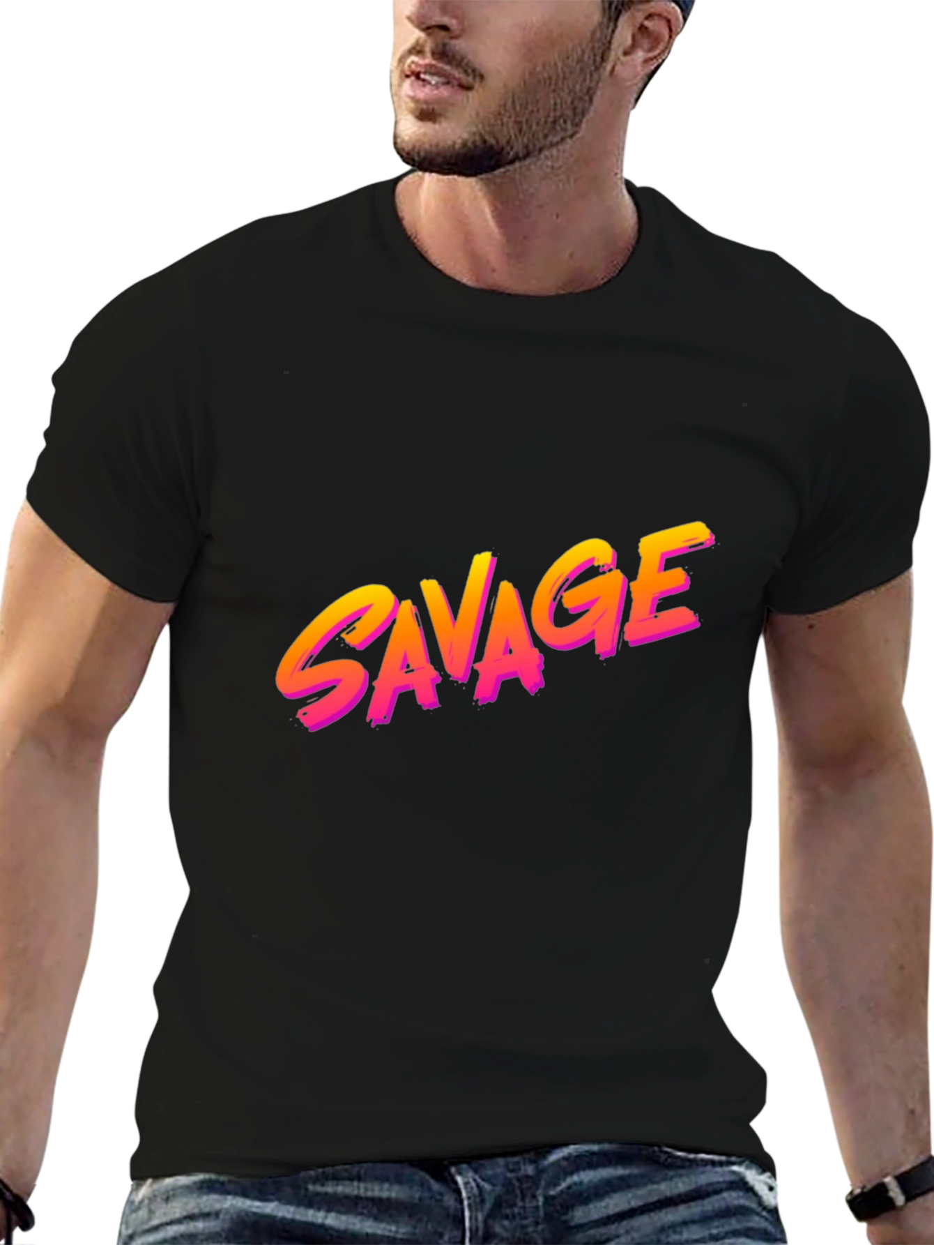 Savage Graphic Tee - Bold Retro Style!