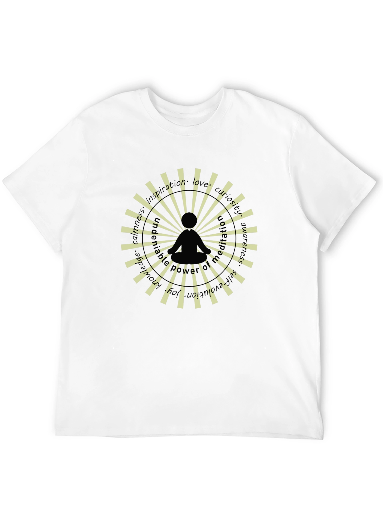 Meditative Mandala T-Shirt - Black