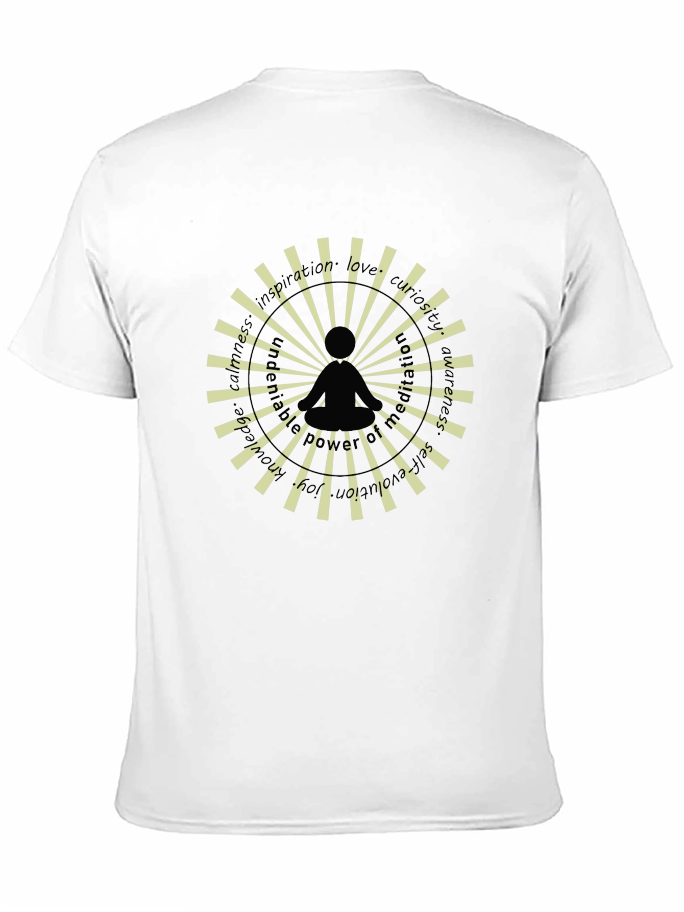 Meditative Mandala T-Shirt - Black