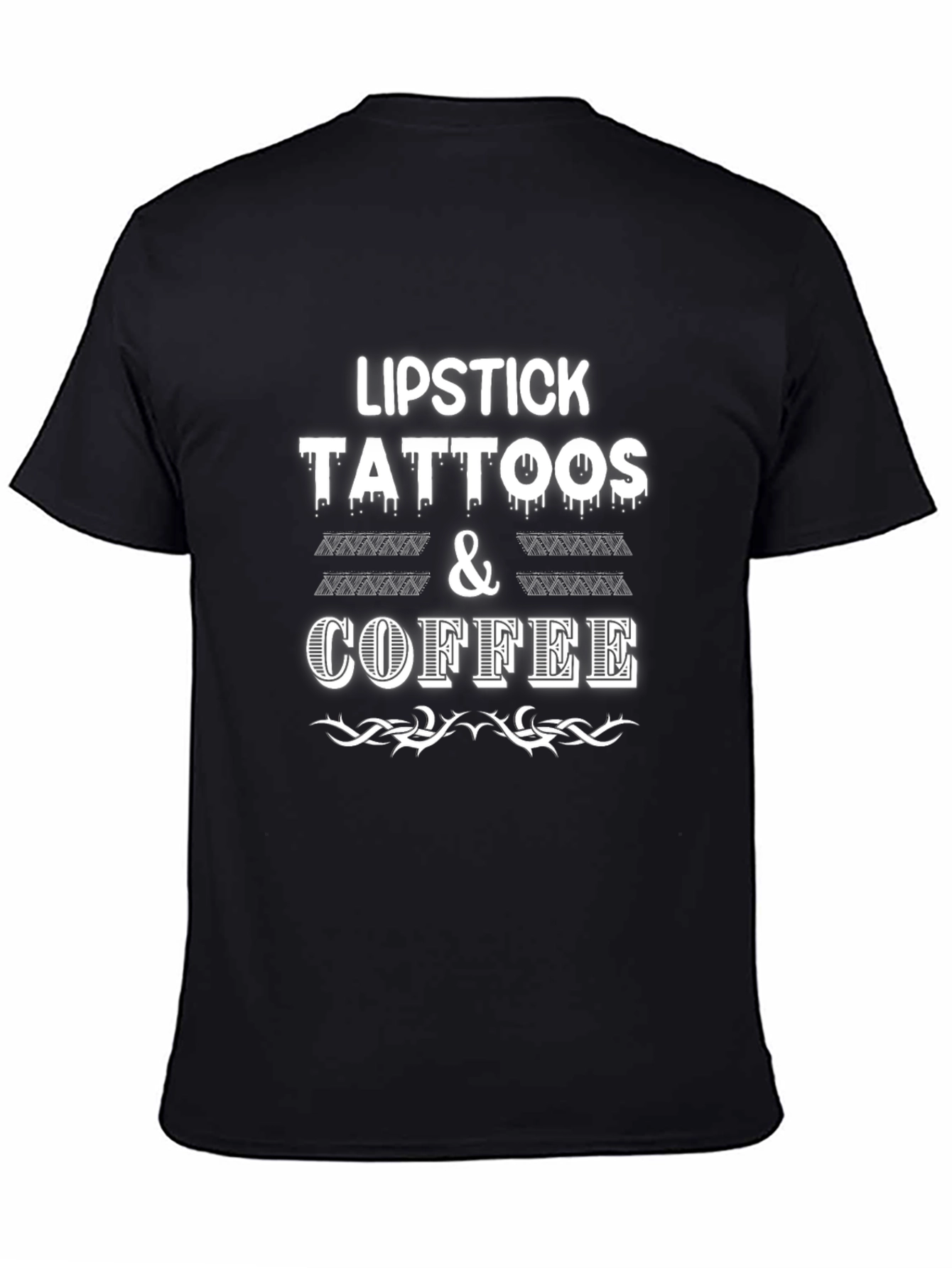 Lipstick Tattoos & Coffee Graphic Tee