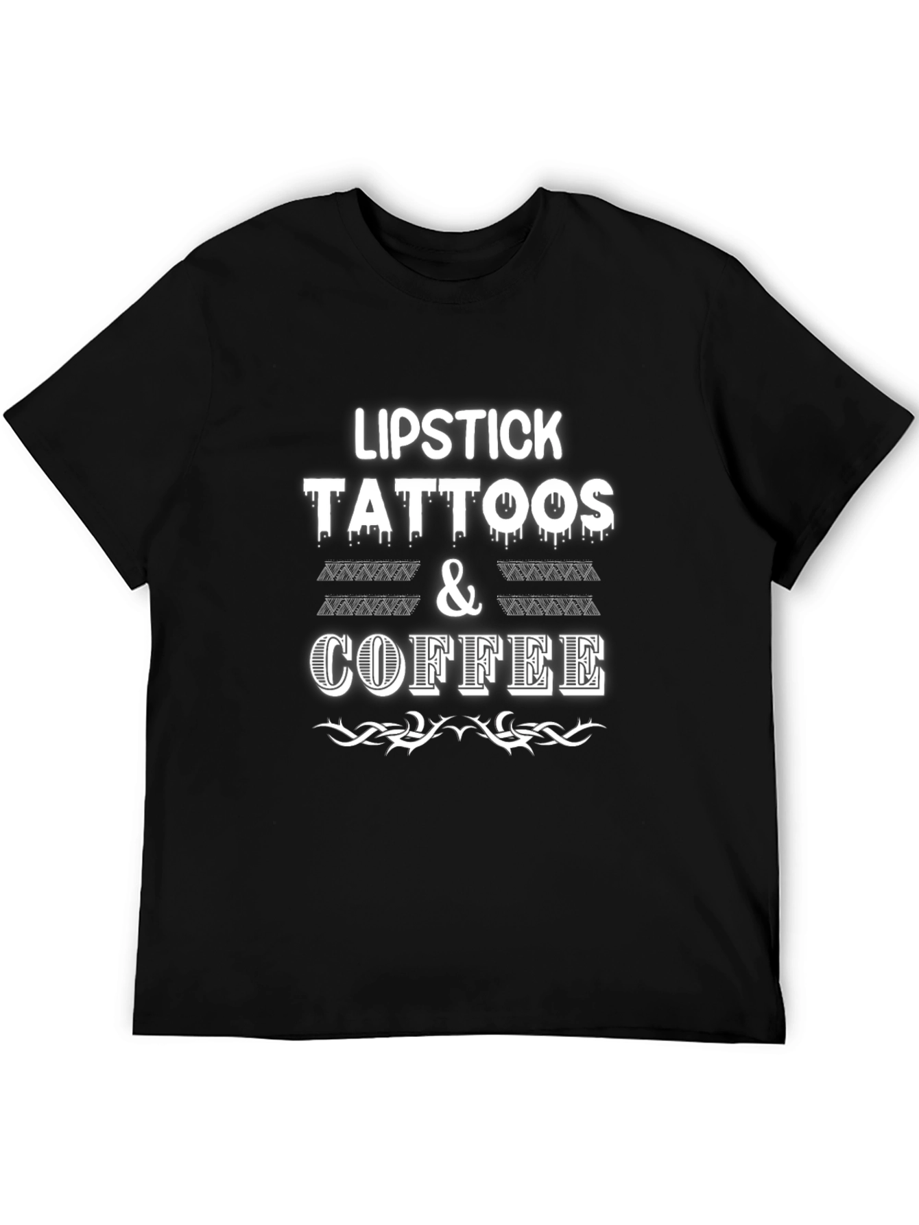 Lipstick Tattoos & Coffee Graphic Tee