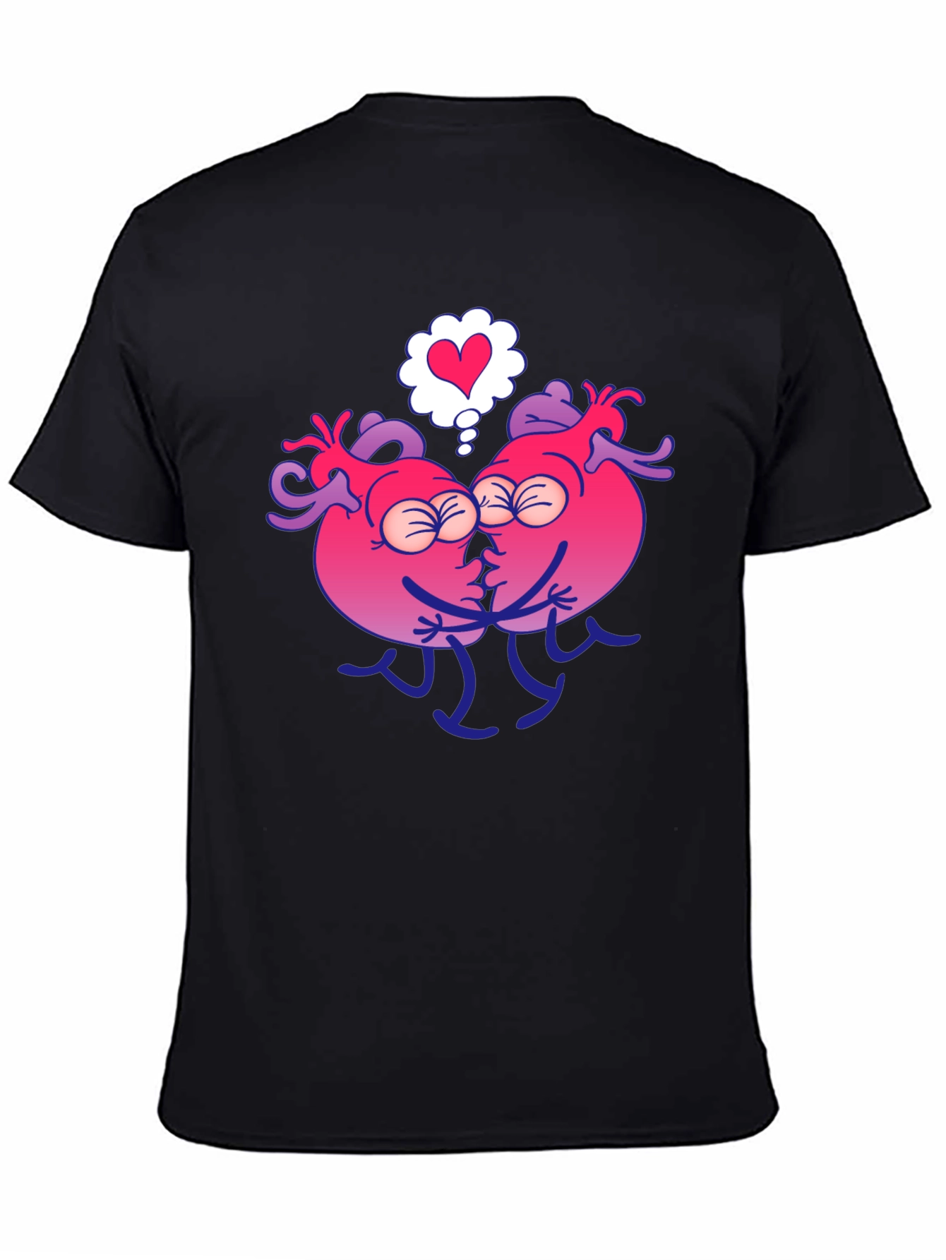 Heart Kissing Graphic T-Shirt
