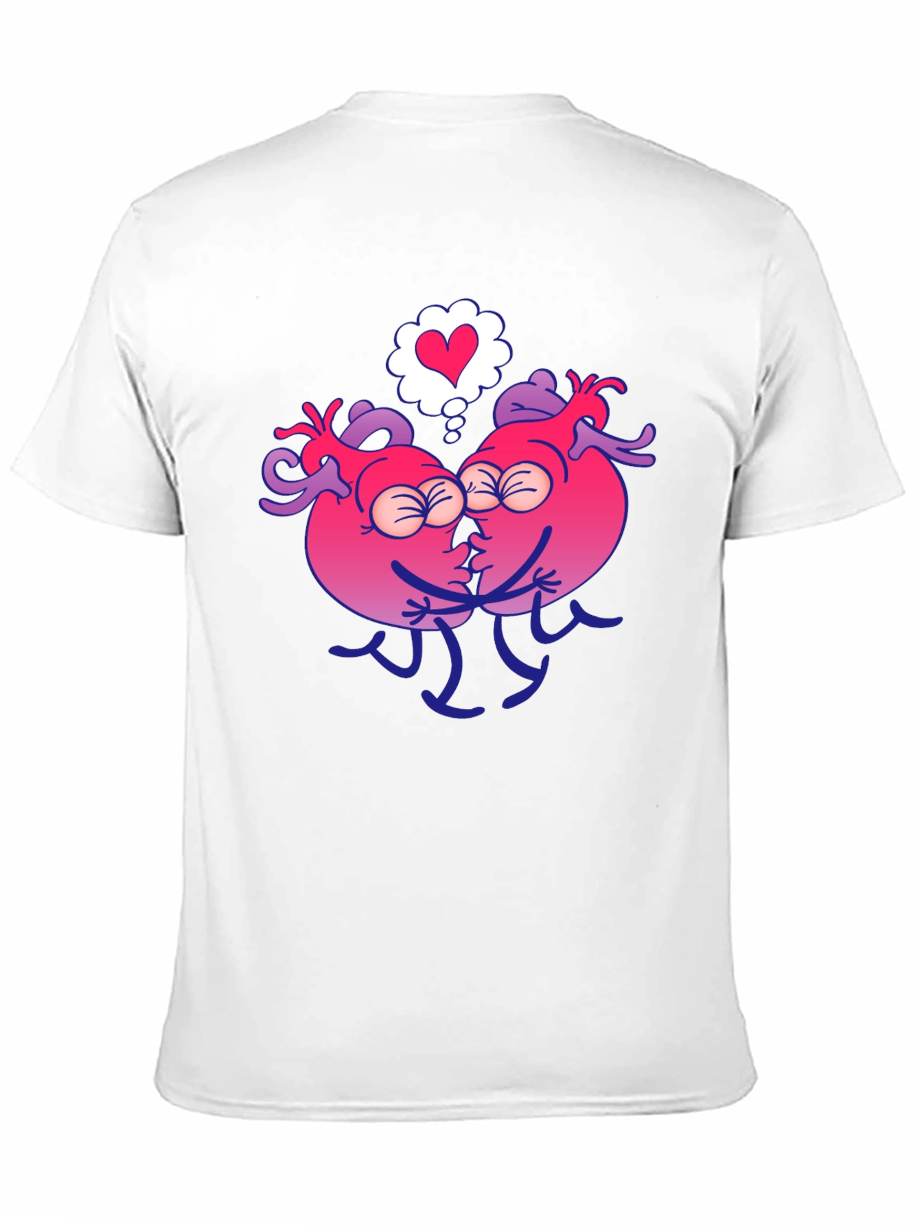 Heart Kissing Graphic T-Shirt