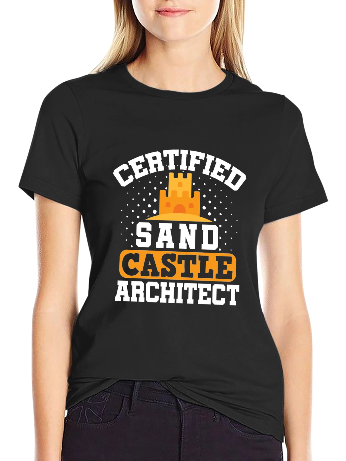 Certified Sandcastle Architect Graphic Tee