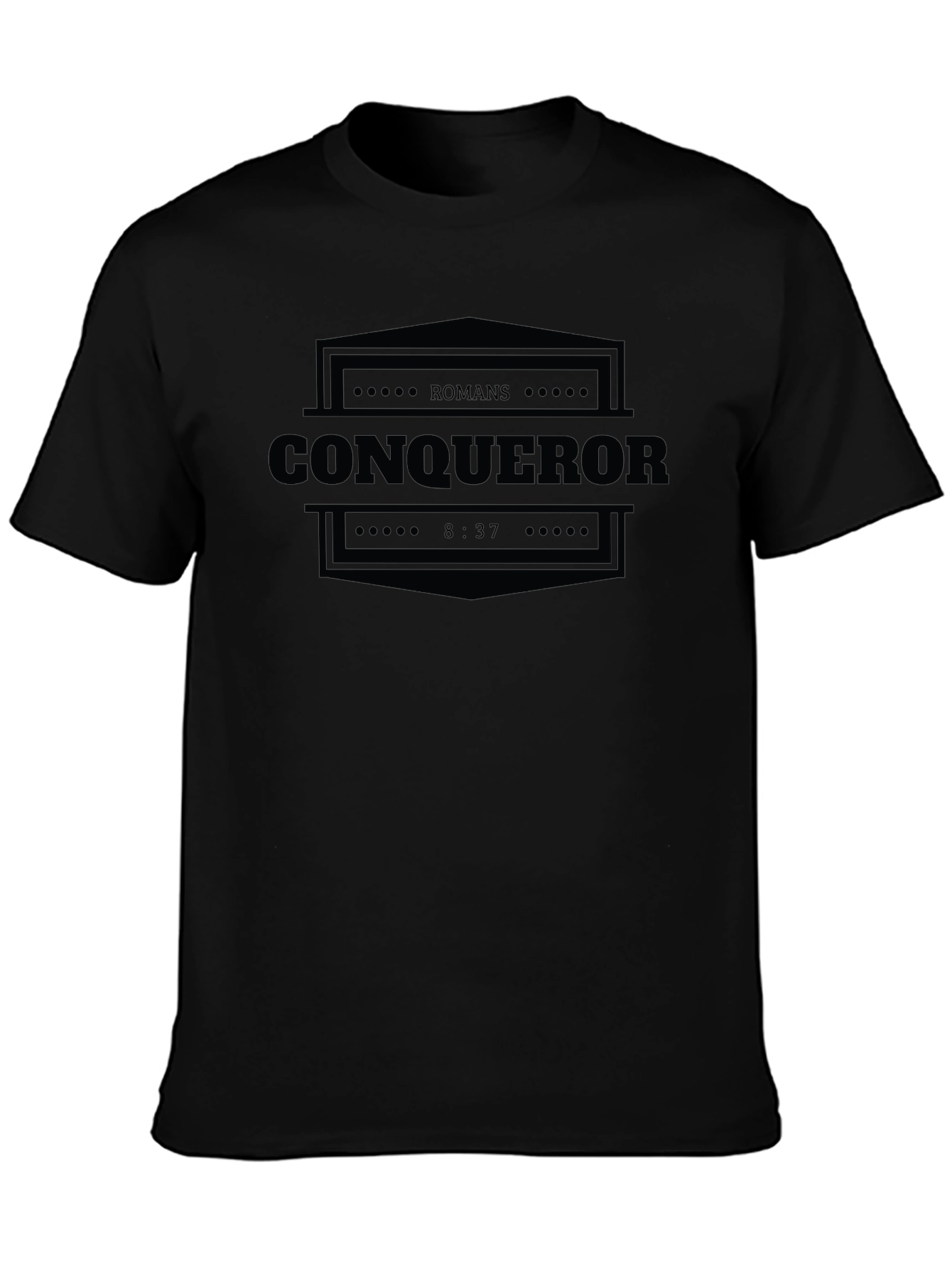 Conqueror Romans 8:37 Christian T-Shirt