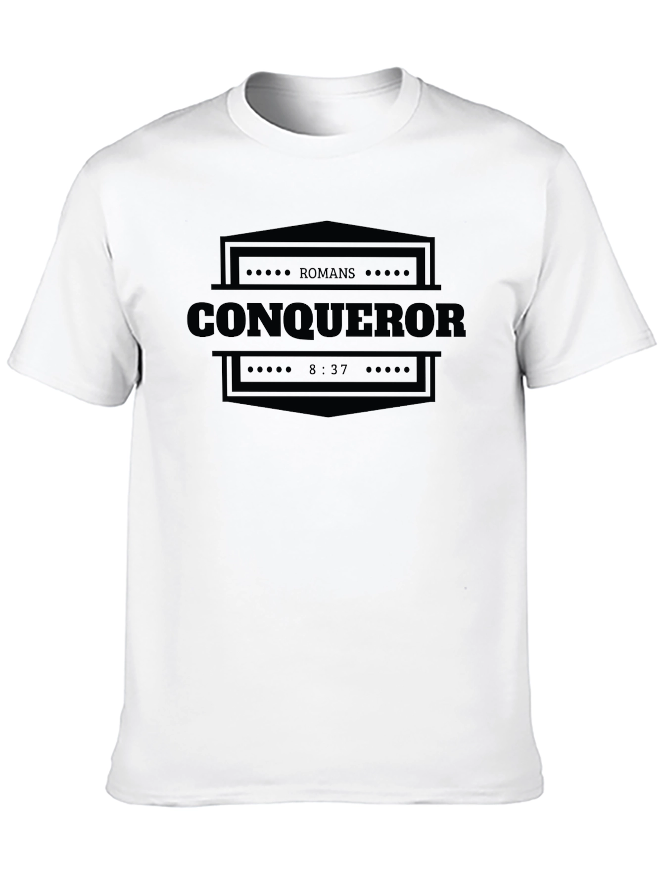 Conqueror Romans 8:37 Christian T-Shirt