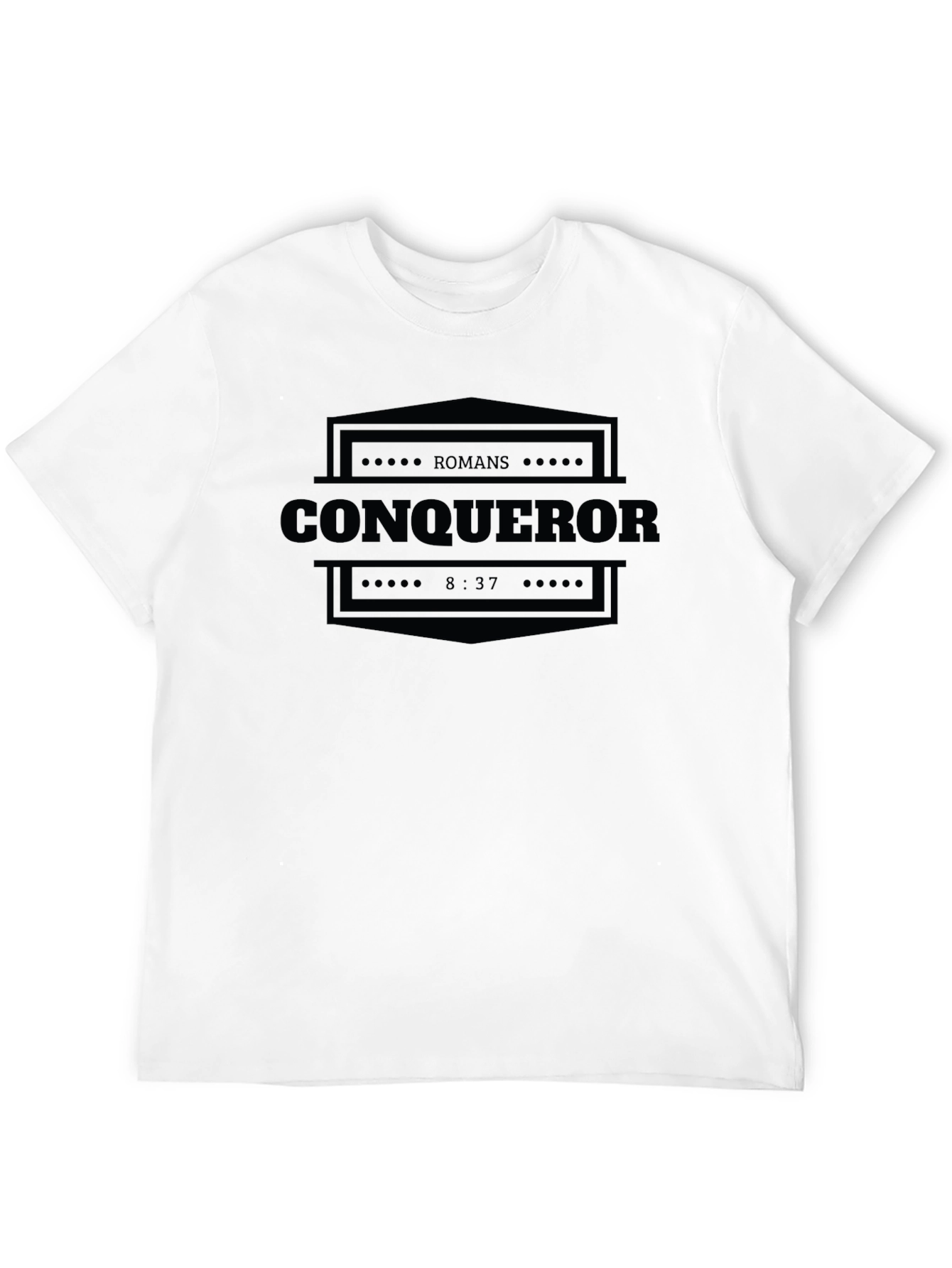 Conqueror Romans 8:37 Christian T-Shirt