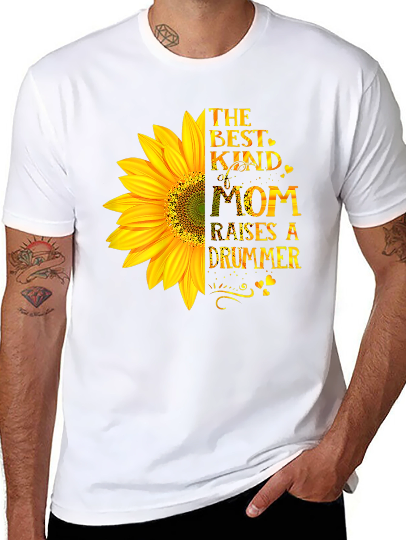 Best Kind of Mom Sunflower Graphic T-Shirt
