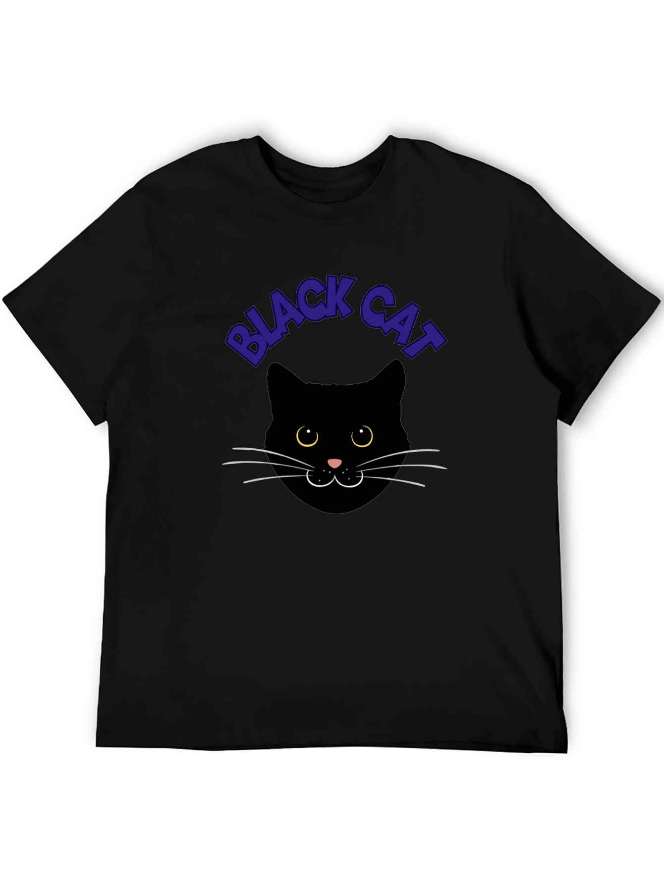 Black Cat Graphic Tee - Soft Cotton Comfort