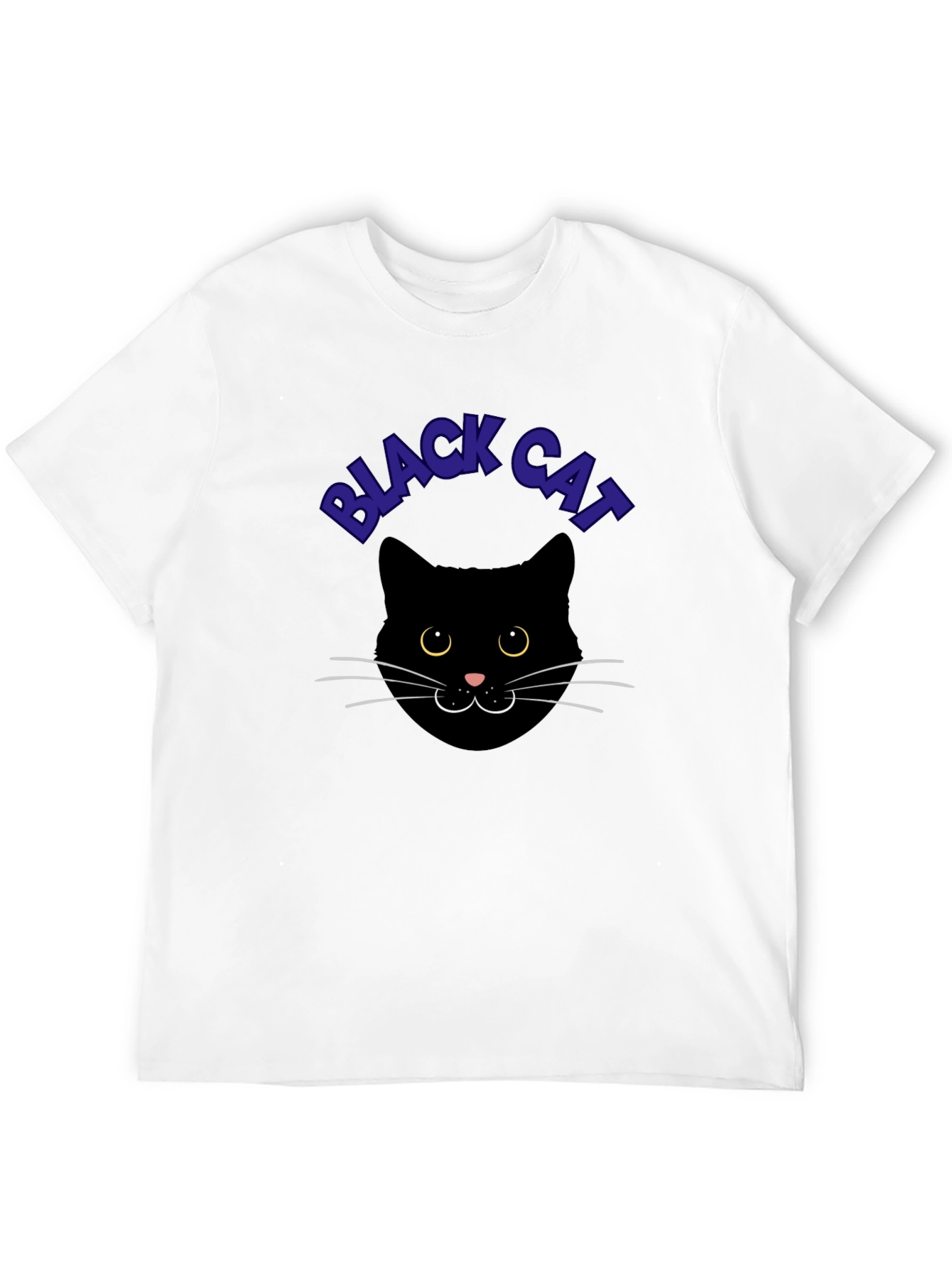 Black Cat Graphic Tee - Soft Cotton Comfort