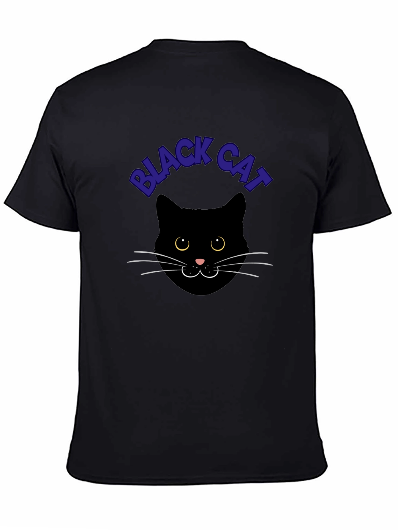 Black Cat Graphic Tee - Soft Cotton Comfort