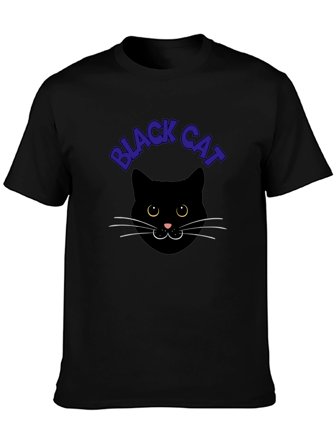 Black Cat Graphic Tee - Soft Cotton Comfort