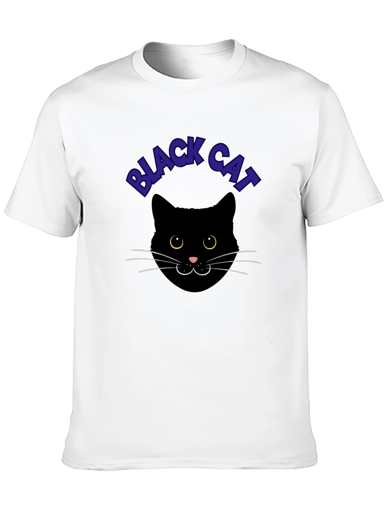 Black Cat Graphic Tee - Soft Cotton Comfort