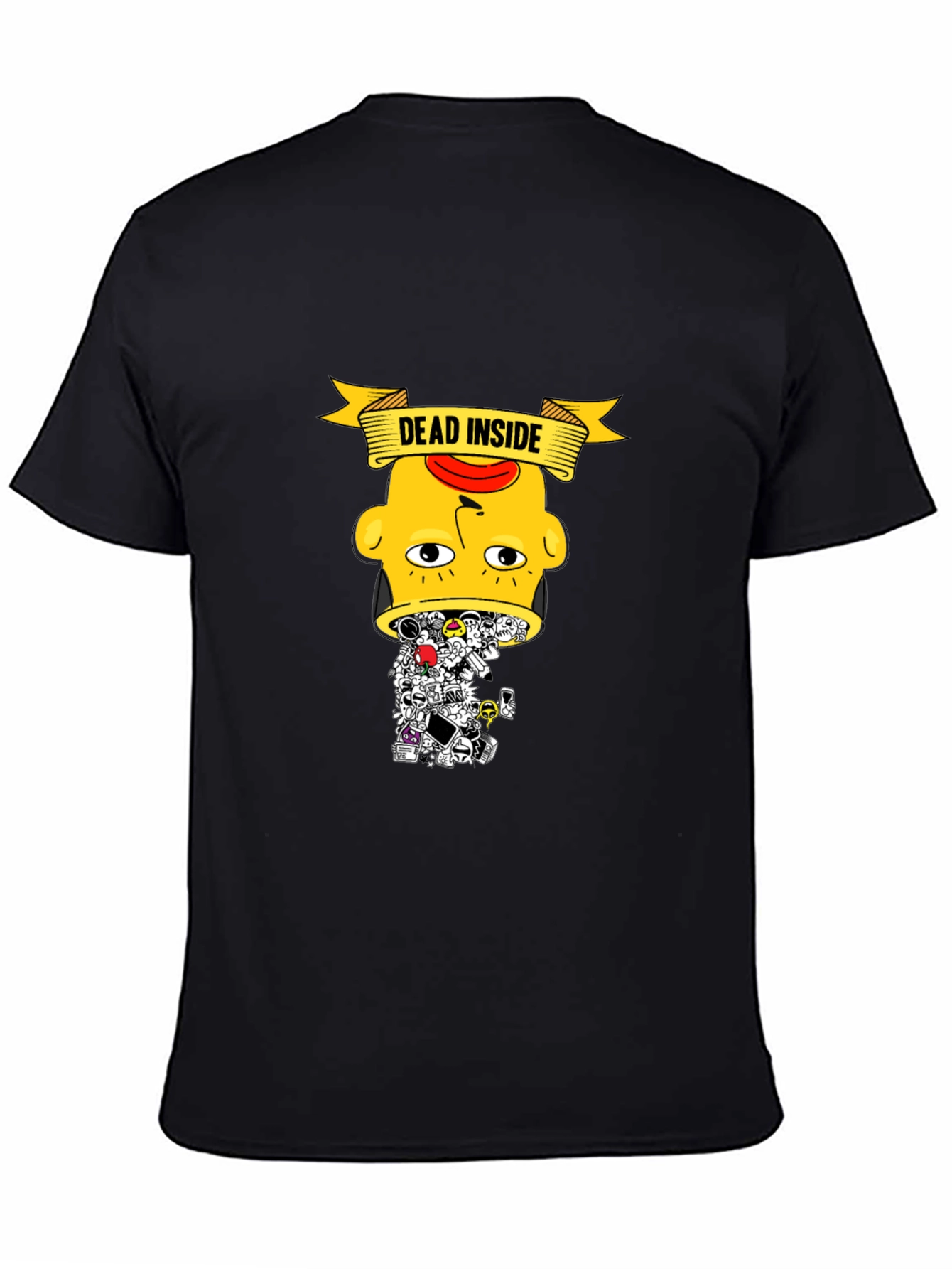 Dead Inside Graphic Tee - Trendy Black T-Shirt