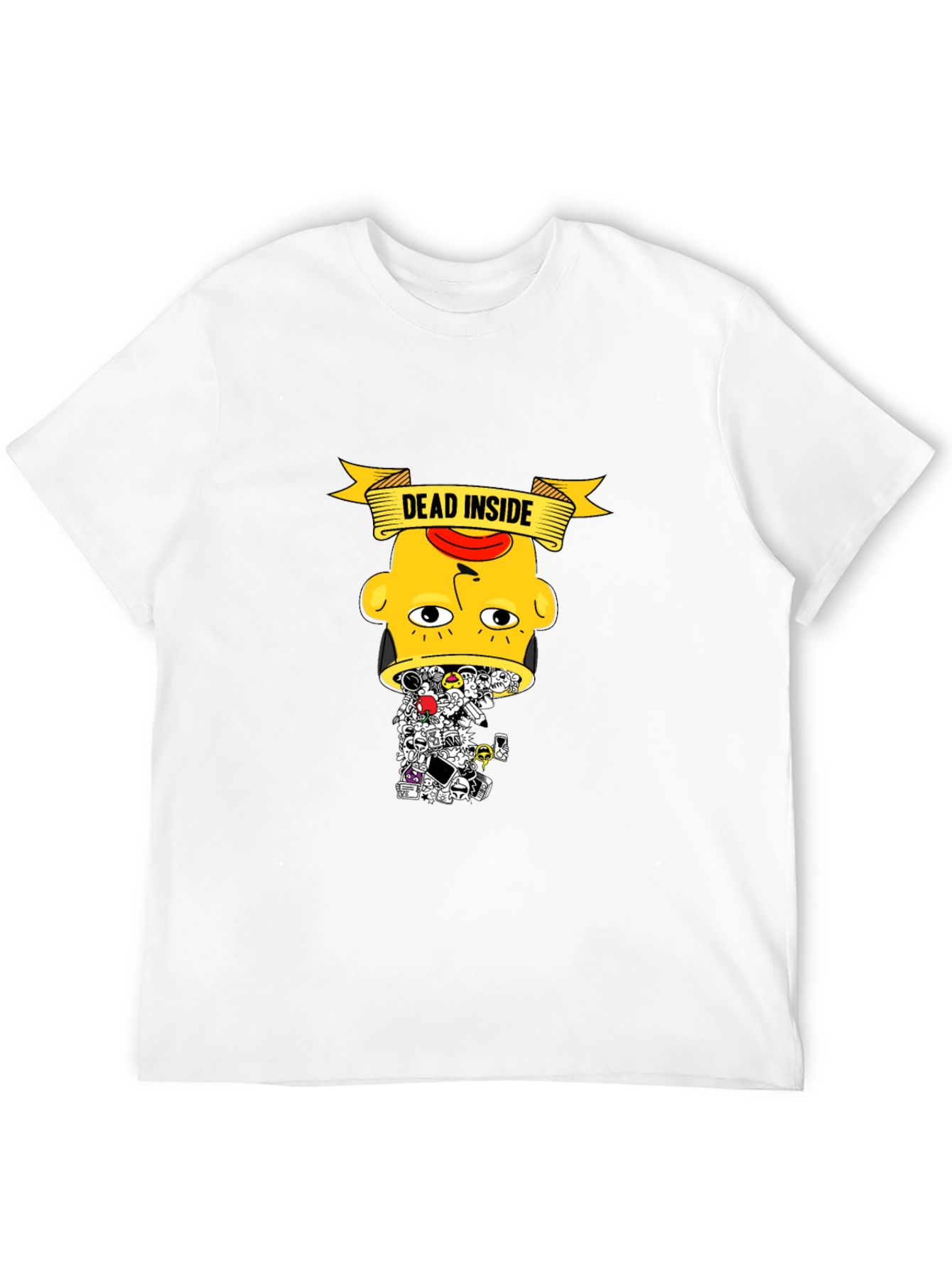 Dead Inside Graphic Tee - Trendy Black T-Shirt